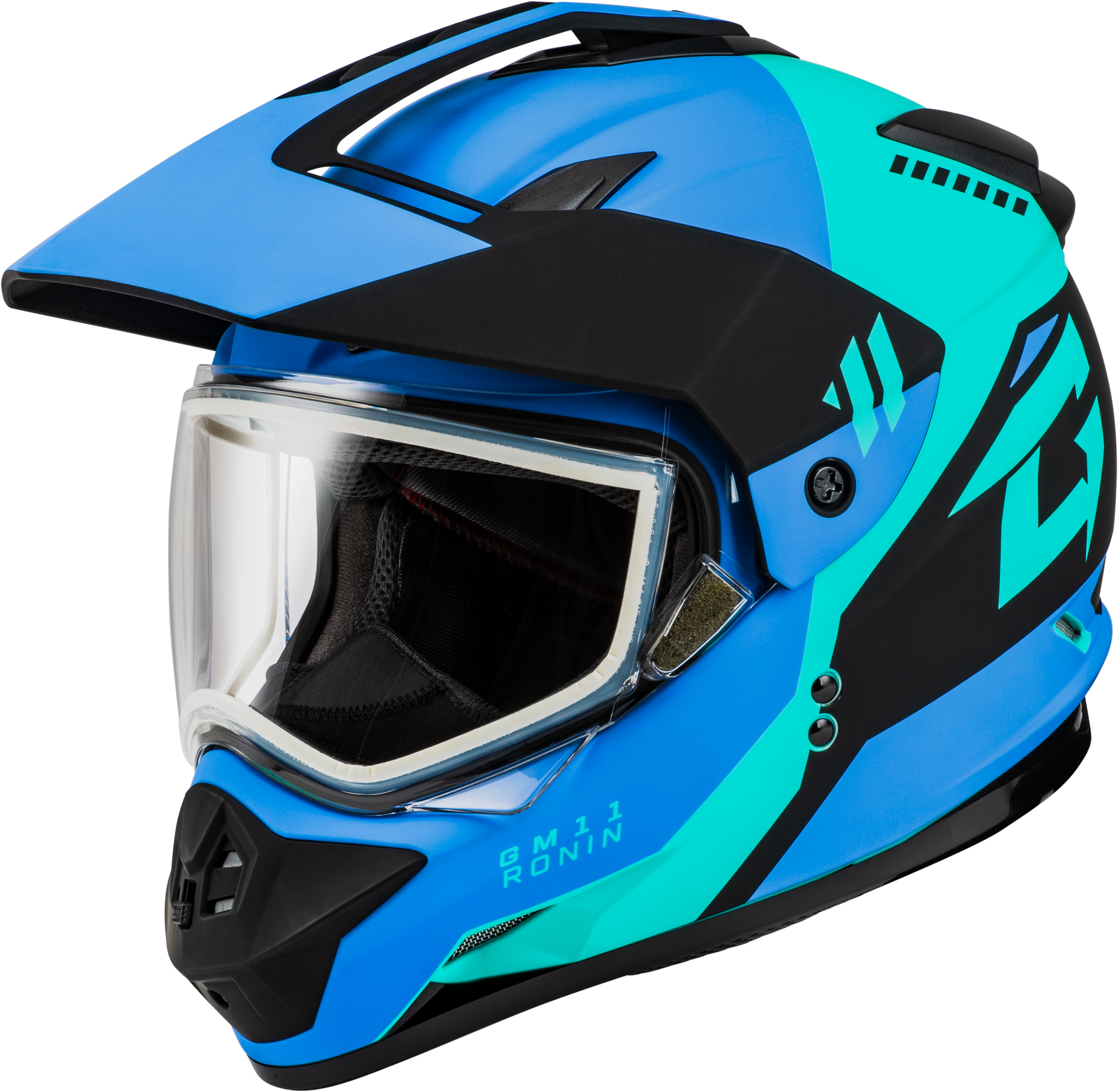 GM-11 RONIN HELMET MATTE BLACK/BLUE SM