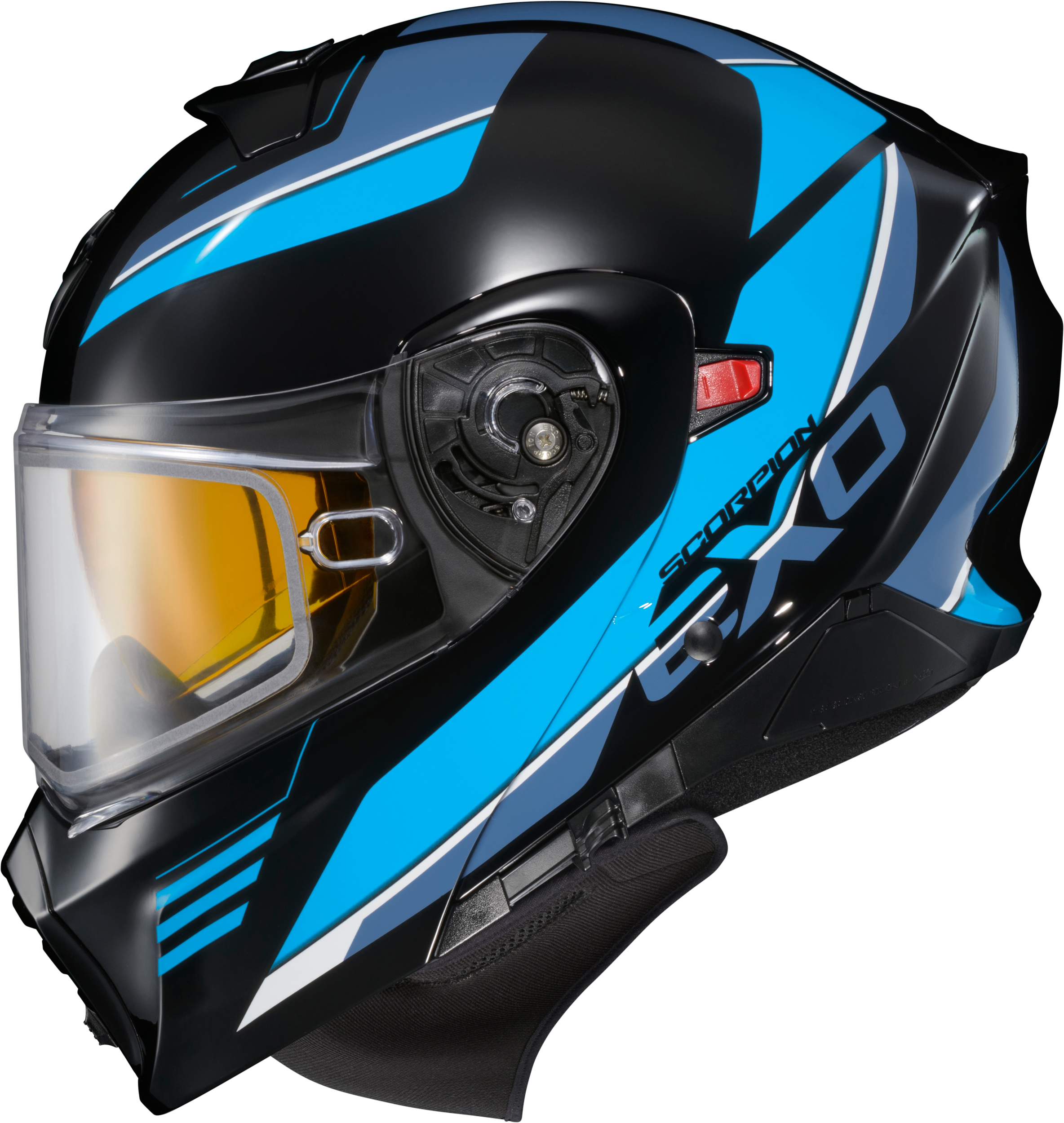 EXO-GT930 COLD WEATHER HELMET MODULUS BLK/BLU 2X (DUAL PANE)