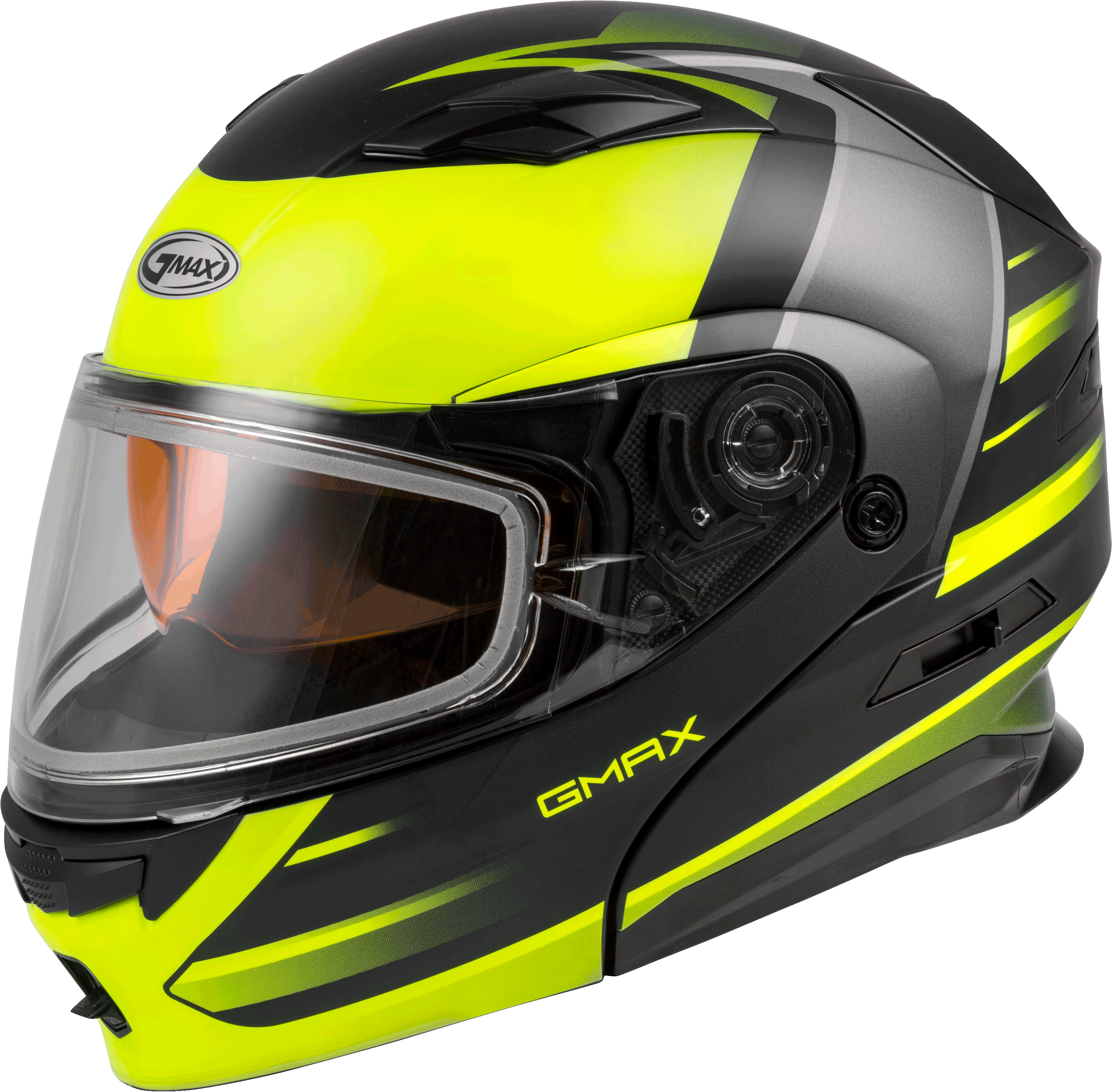 MD-01S MODULAR SNOW HELMET DESCENDANT MATTE BLK/HI-VIS MD