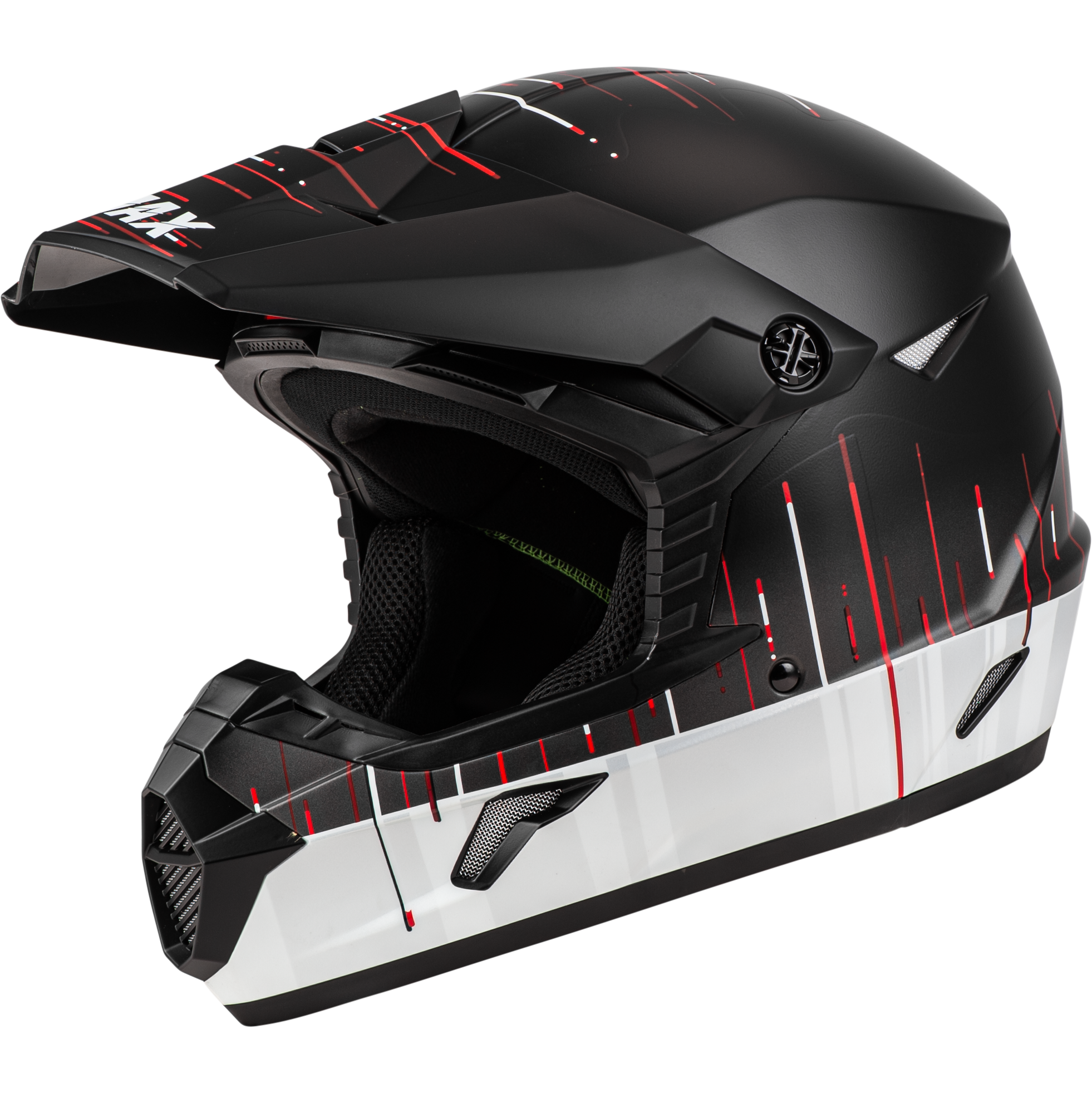 MX-46 FREQUENCY OFF-ROAD HELMET MATTE BLACK/WHITE SM