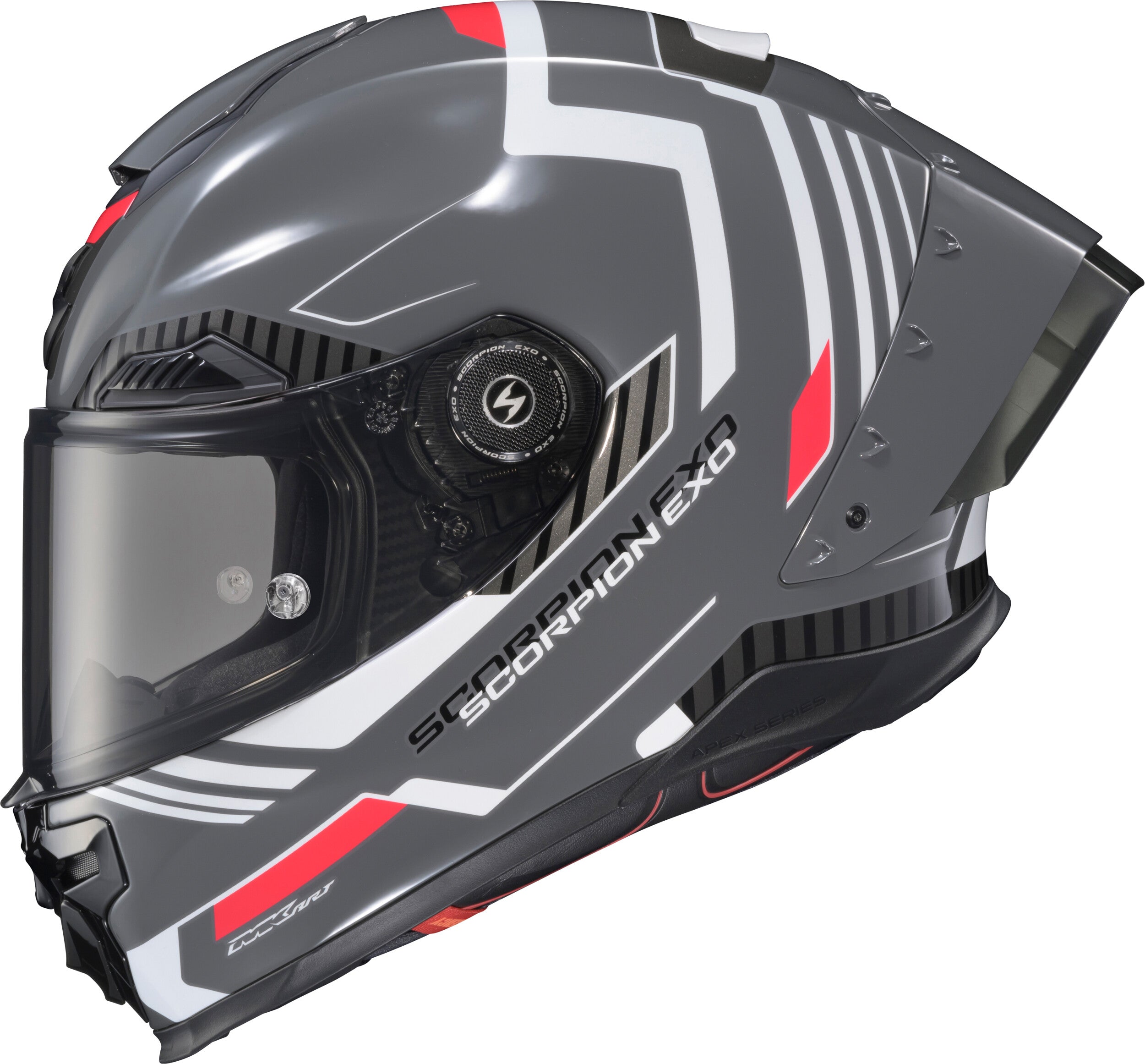 APEX EXO-WARP FULL FACE HELMET ATARAX GREY/WHITE MD