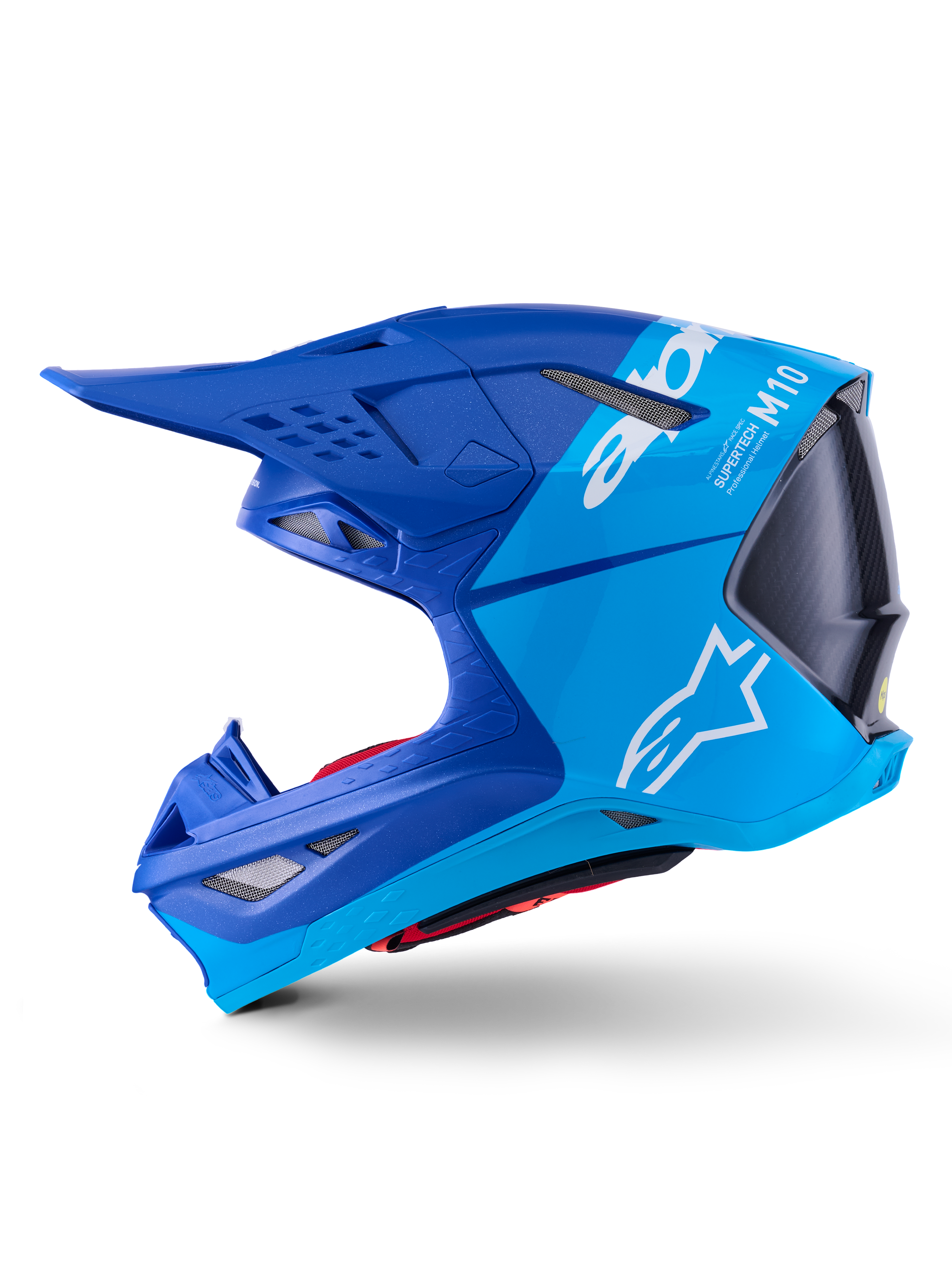 SUPERTECH S-M10 FLOOD HELMET MET BLU/MD BLU/BLK CRB M&G LG