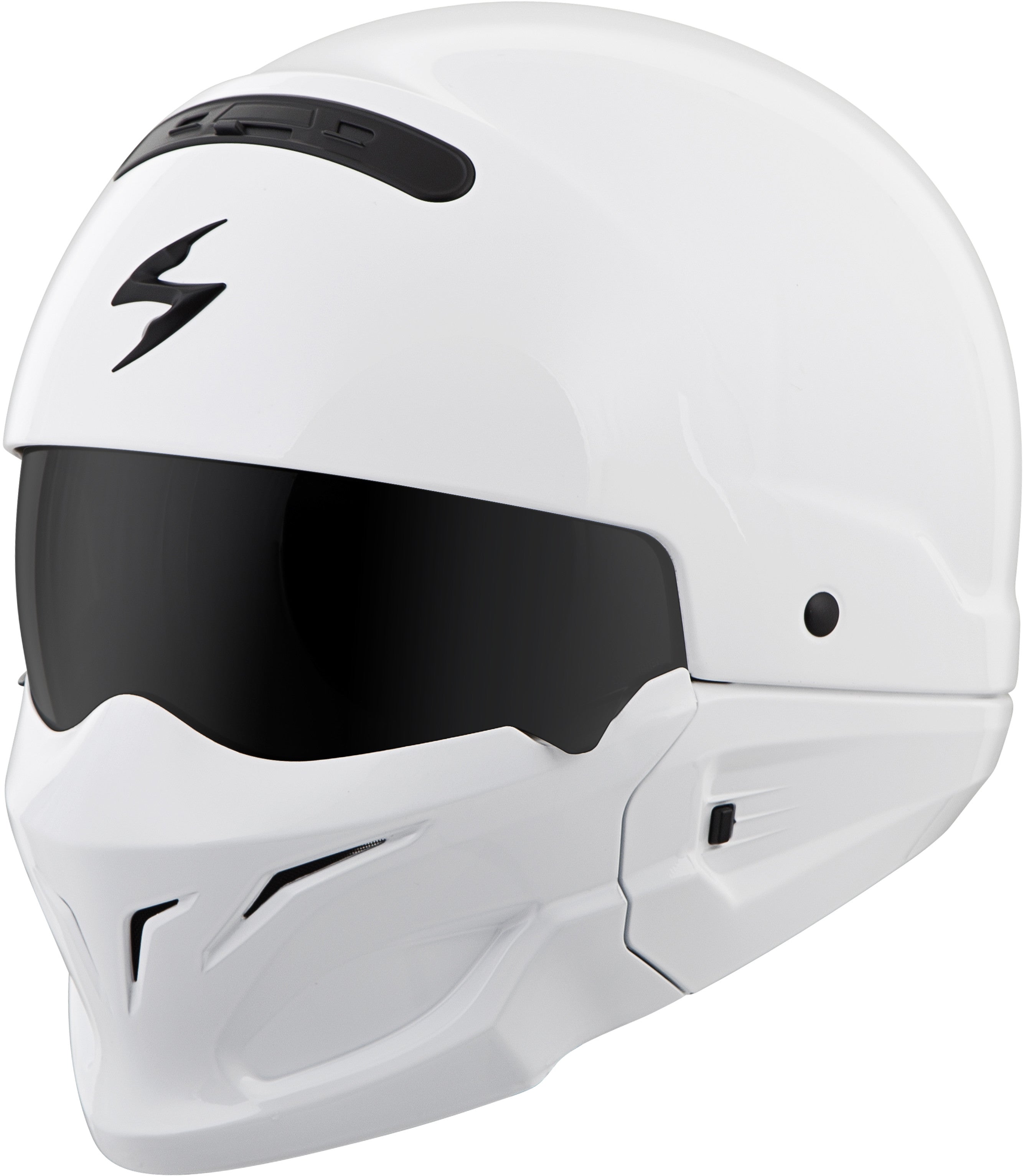 COVERT OPEN-FACE HELMET GLOSS WHITE 3X