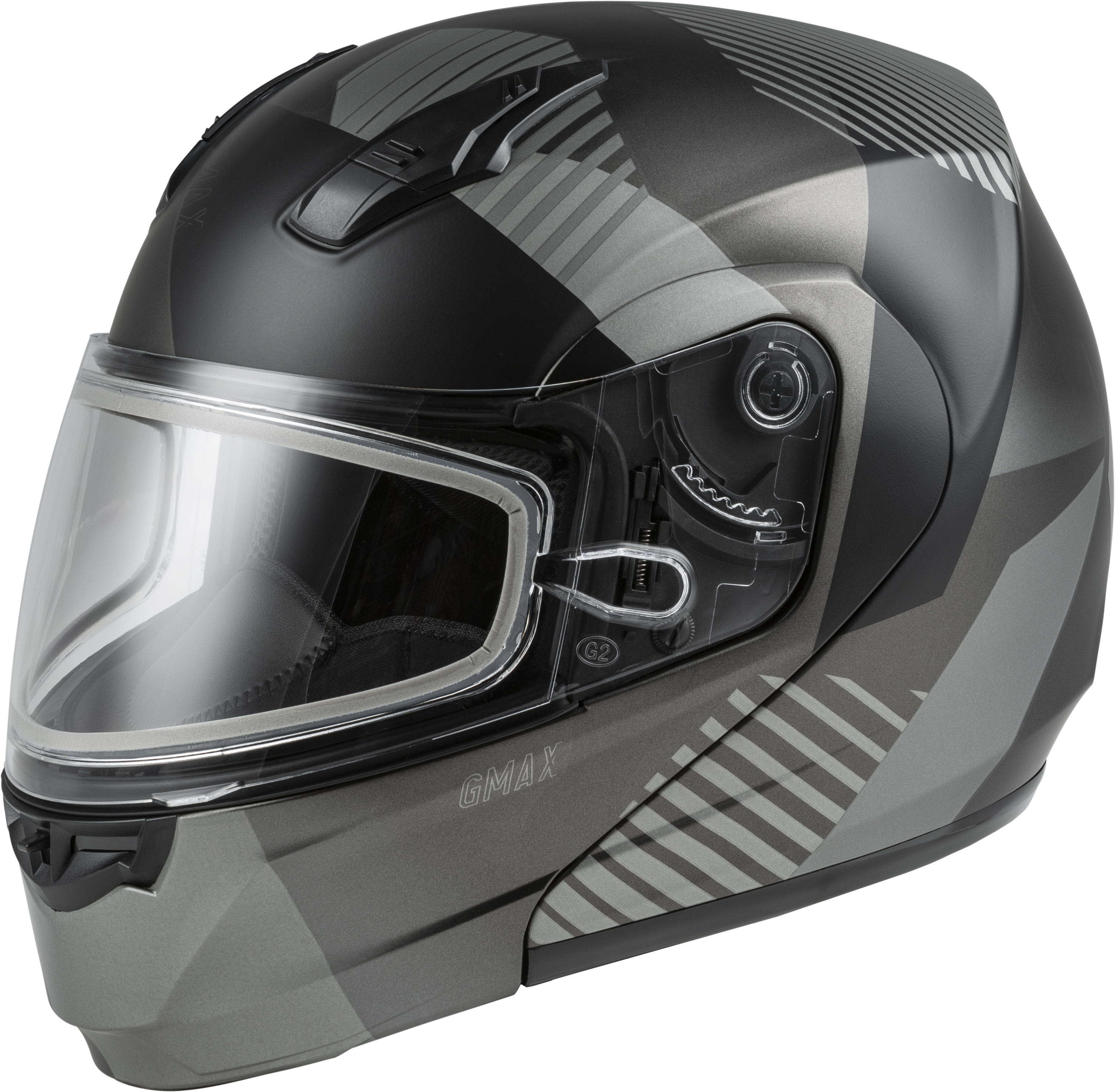 MD-04S MODULAR RESERVE SNOW HELMET MATTE DARK SIL/BLACK LG