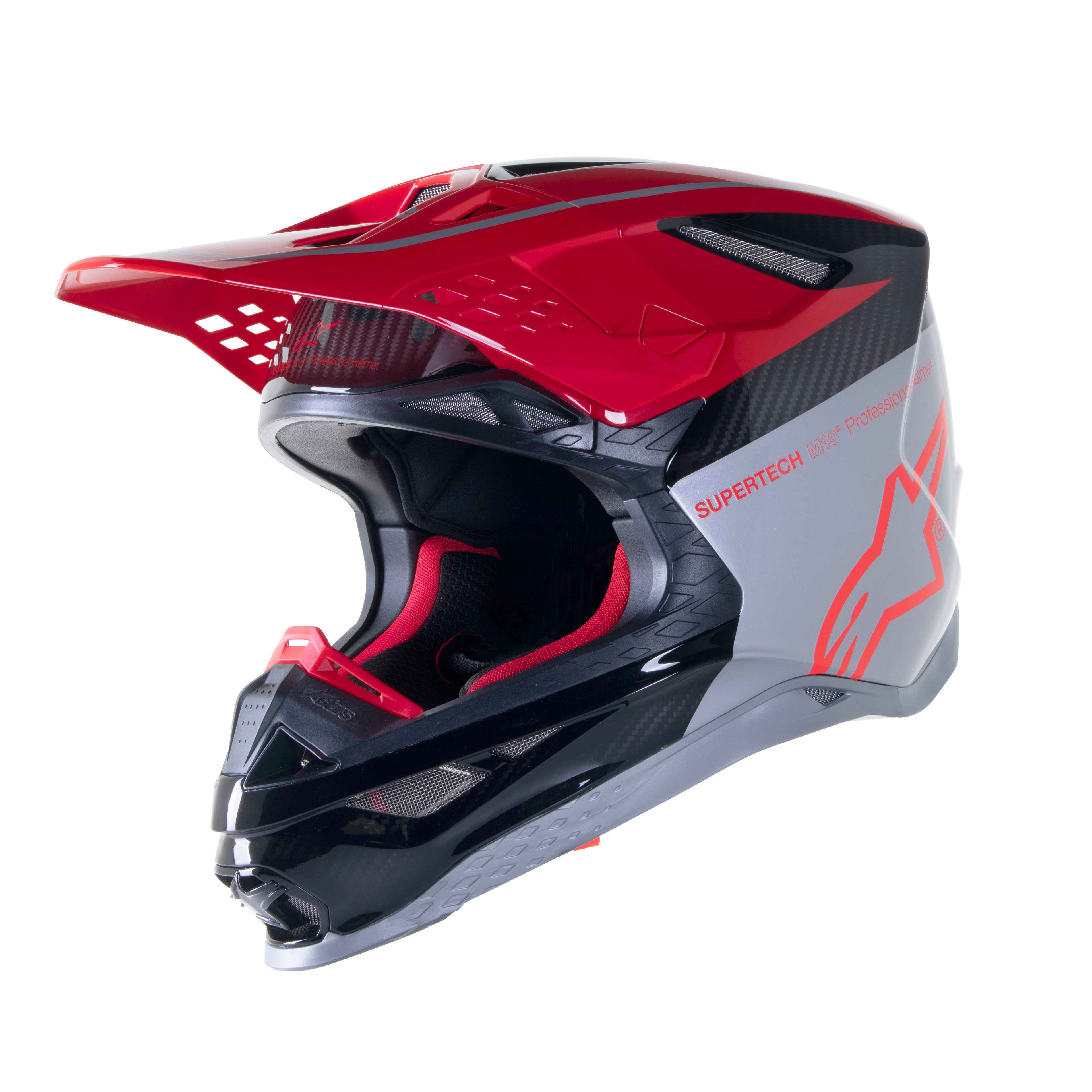 S-M10 HELMET ACUMEN LE RED FLAKE/BLACK/SILVER XL