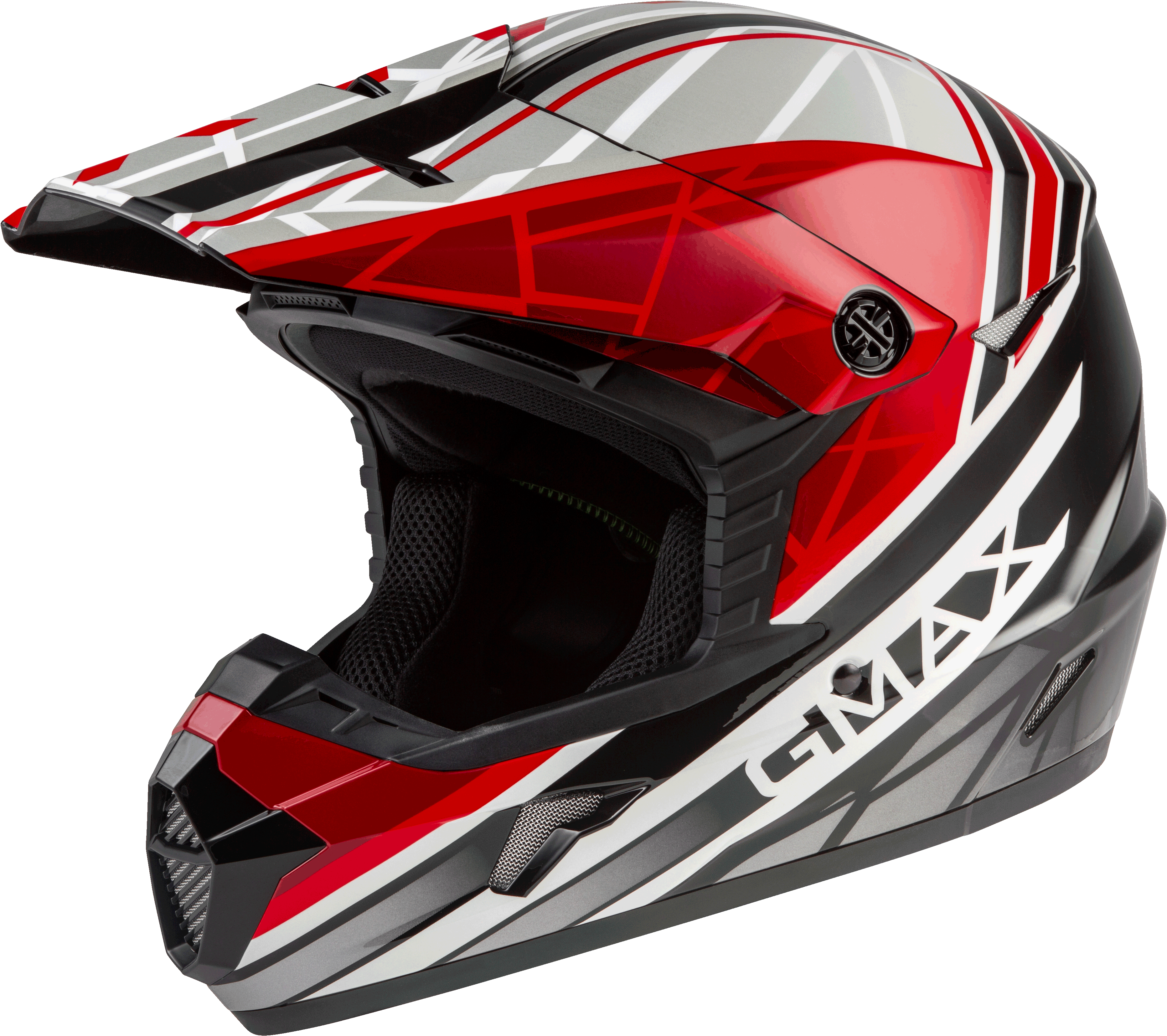 MX-46 OFF-ROAD MEGA HELMET BLACK/RED/WHITE 2X
