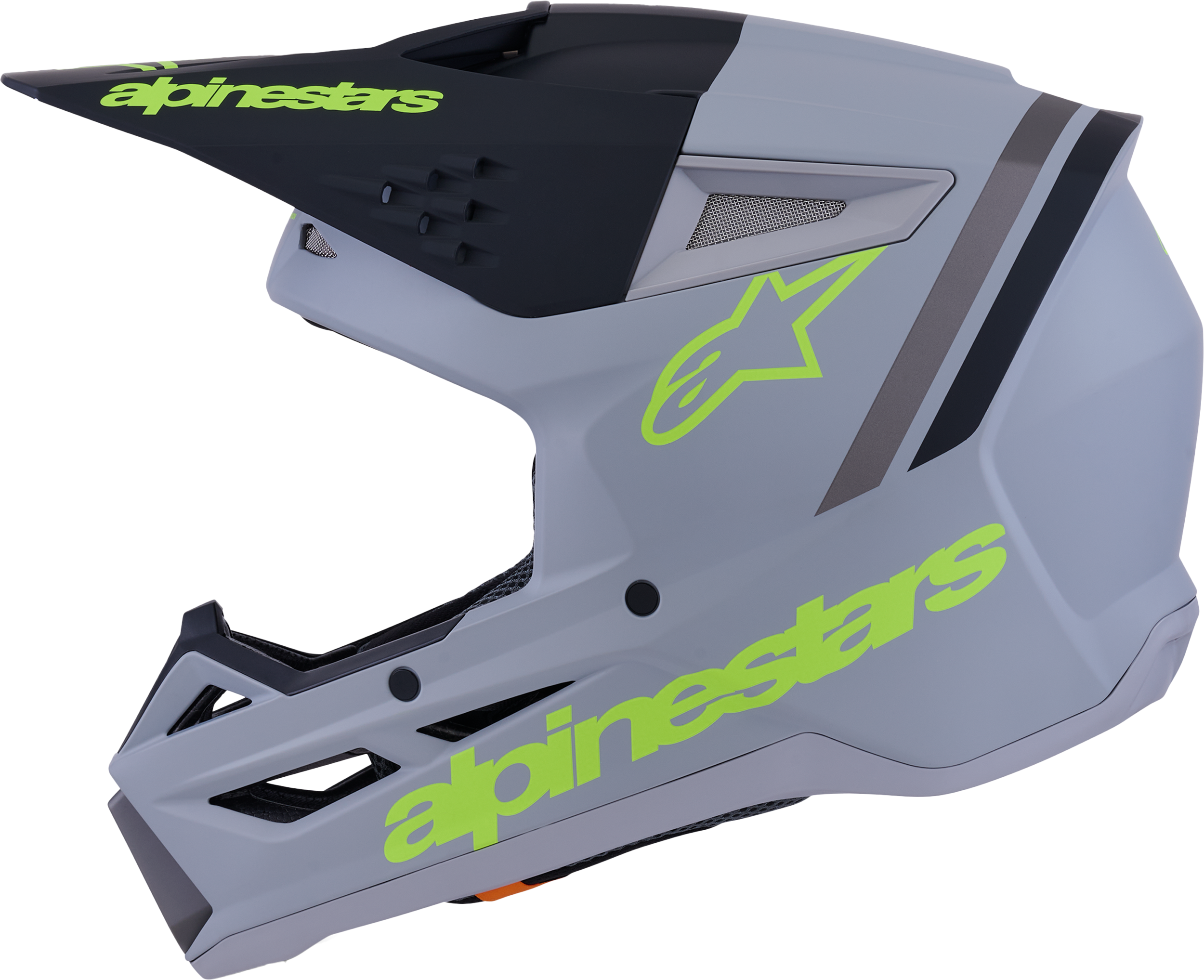 SM3 RADIUM HELMET GRY/BLK/YLW FLUO MATT 2X