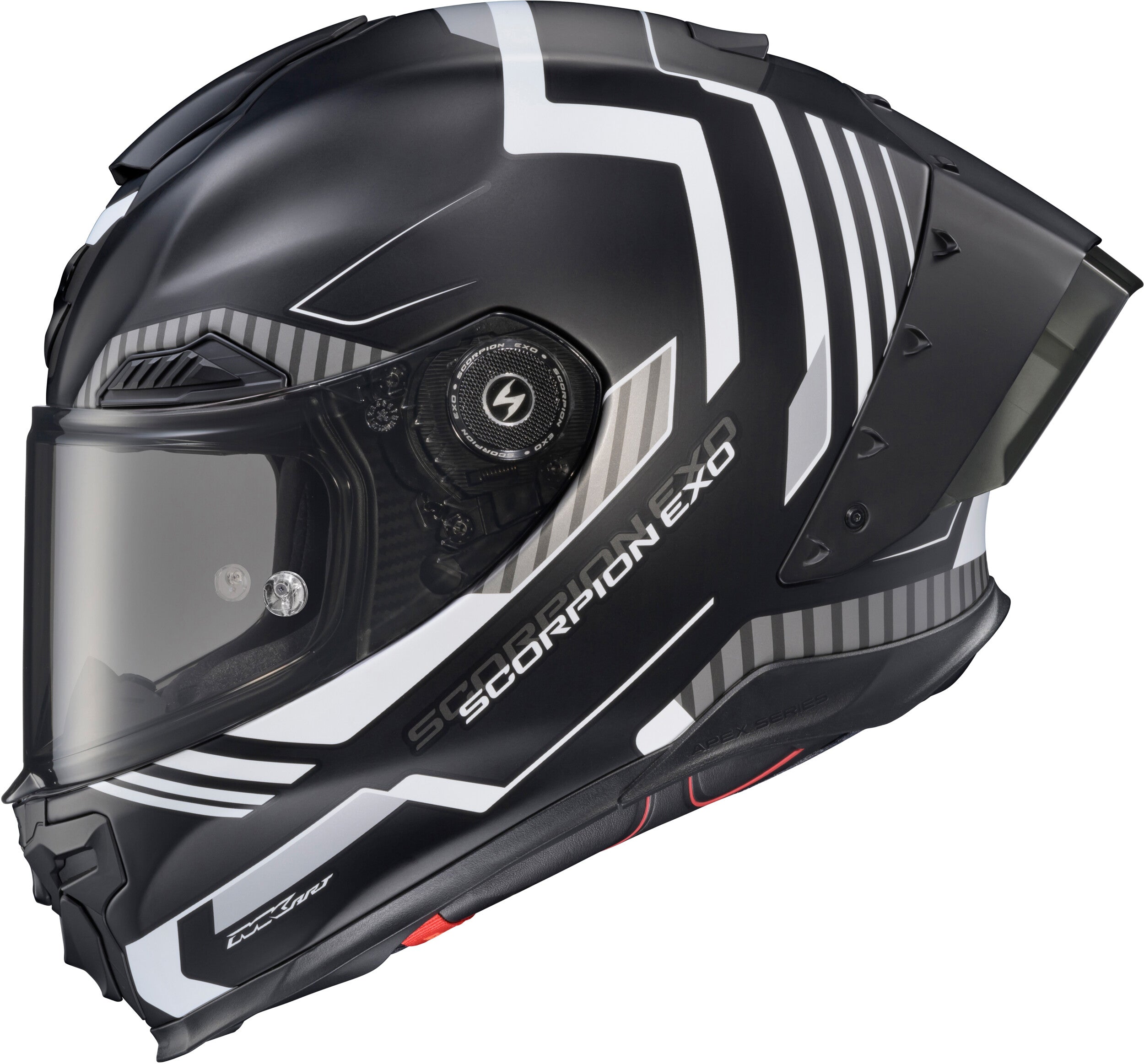 APEX EXO-WARP FULL FACE HELMET ATARAX BLACK/WHITE 2X