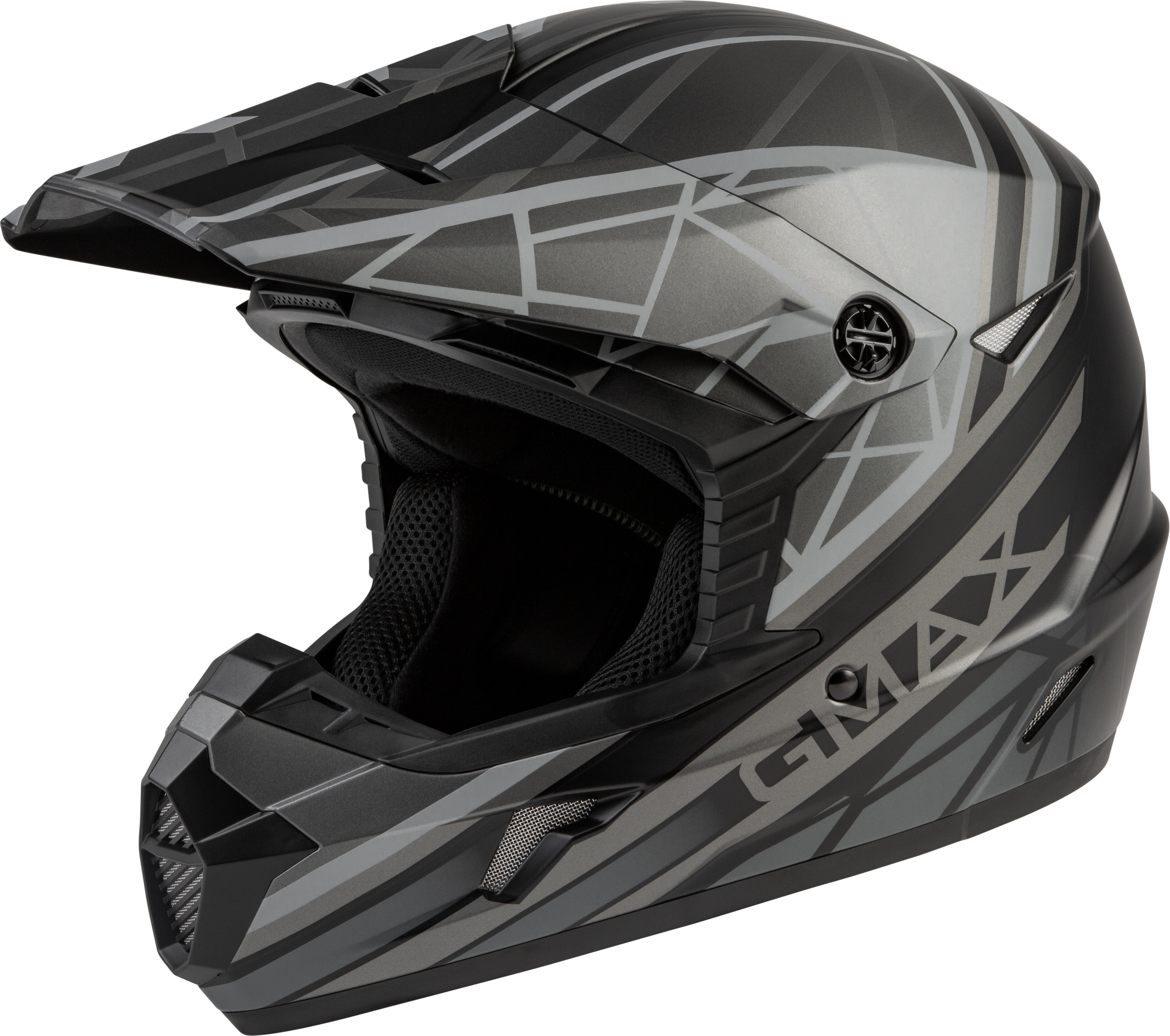MX-46 OFF-ROAD MEGA HELMET MATTE BLACK/GREY 2X