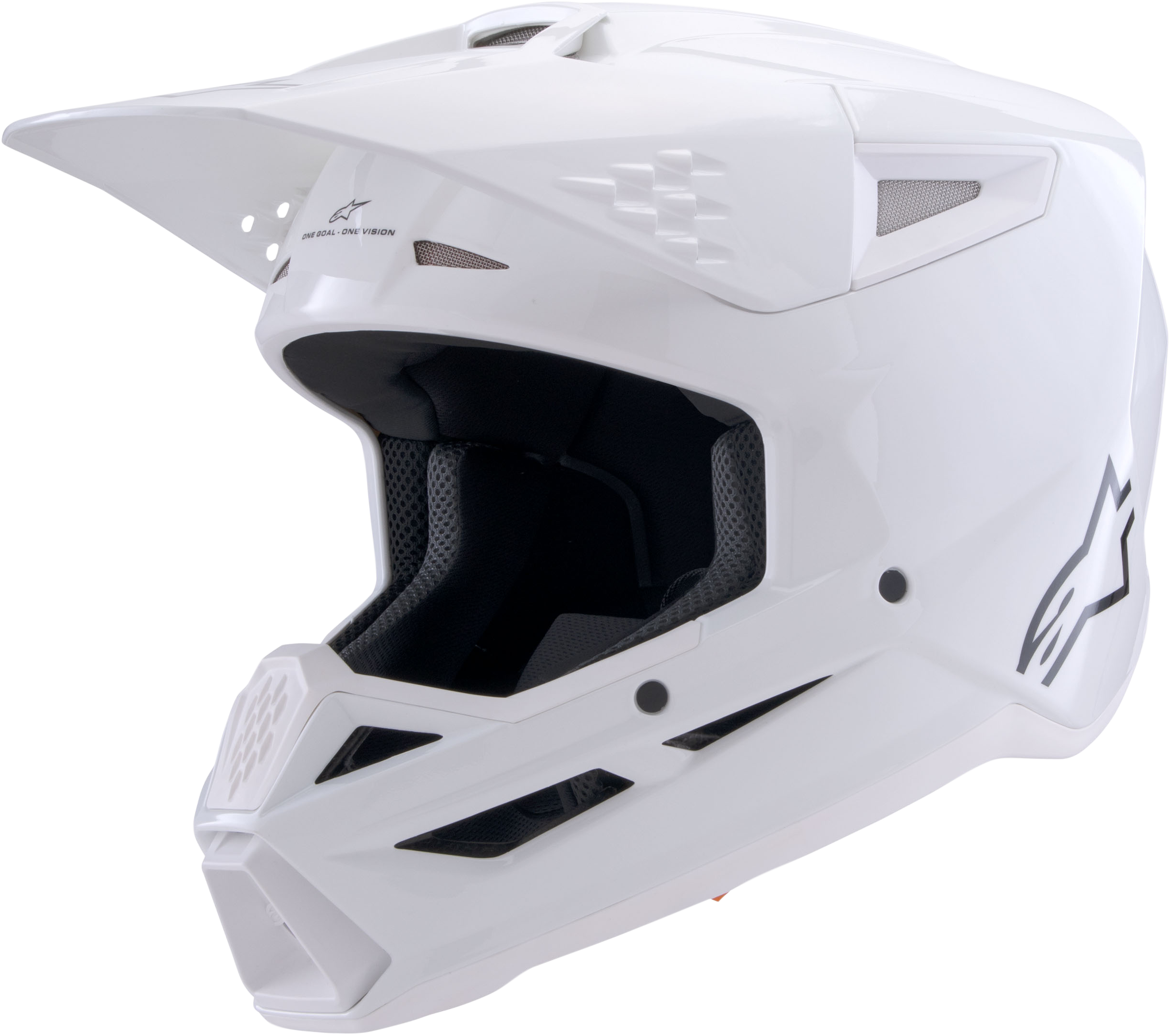 SM3 SOLID HELMET WHITE GLOSSY LG