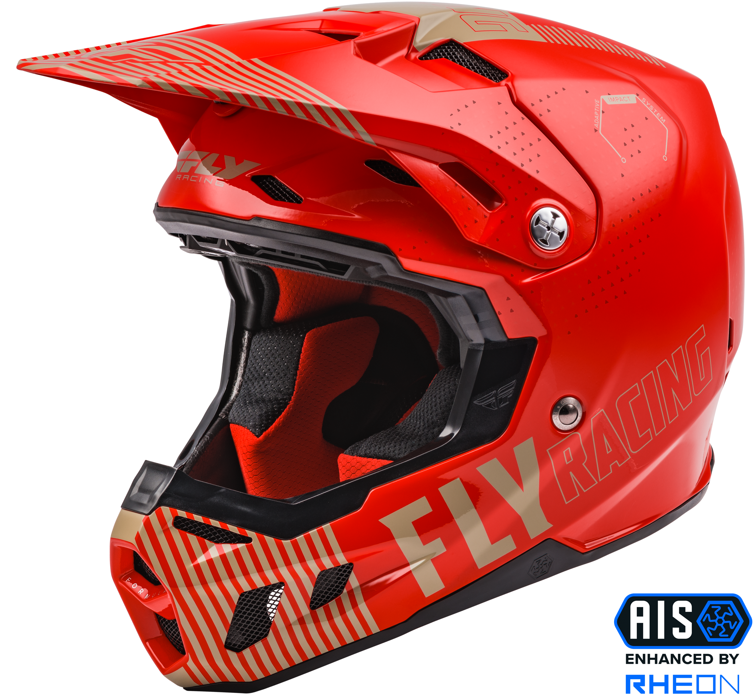 FORMULA CC PRIMARY HELMET RED/KHAKI YL