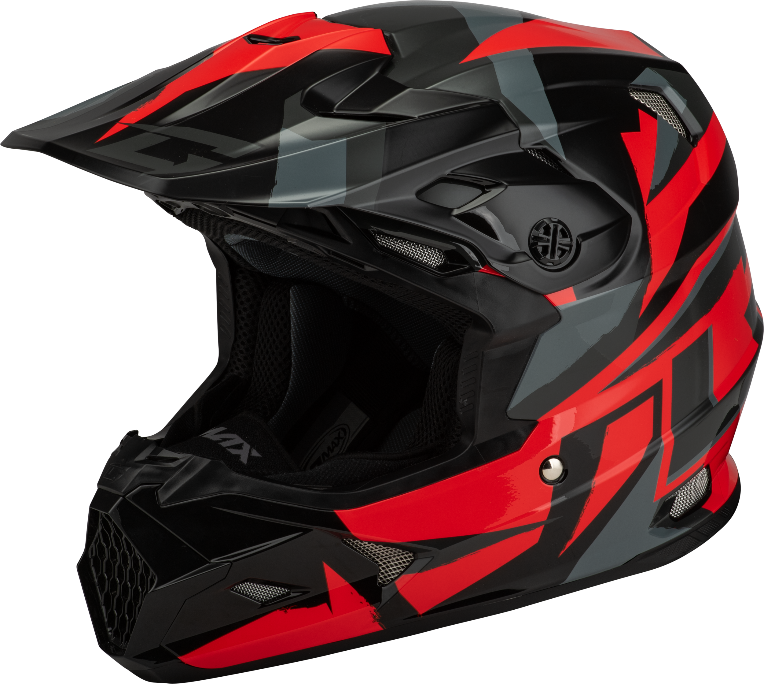 MX-96S SPLINTER HELMET BLACK/RED 3X