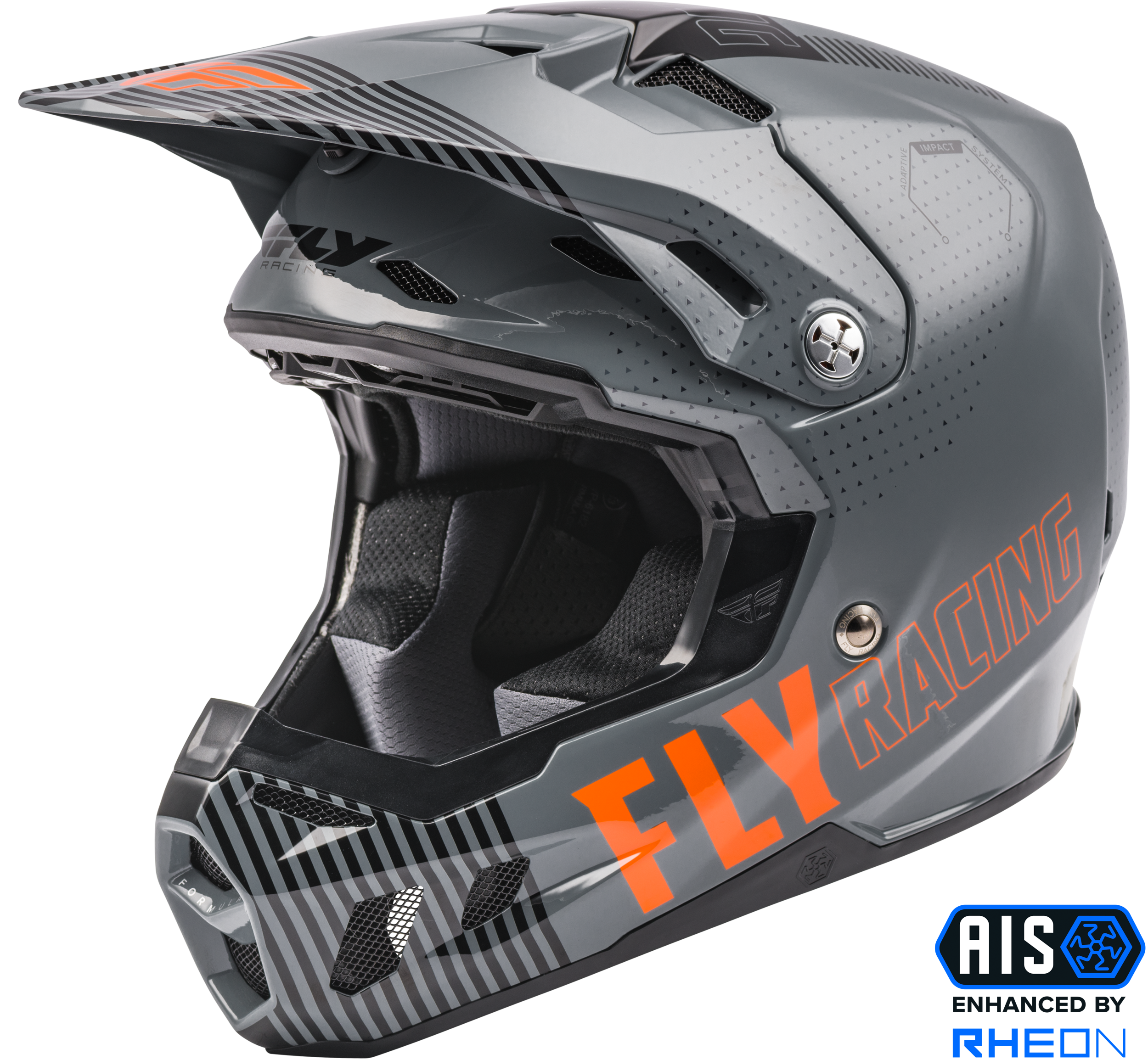 FORMULA CC PRIMARY HELMET GREY/ORANGE LG