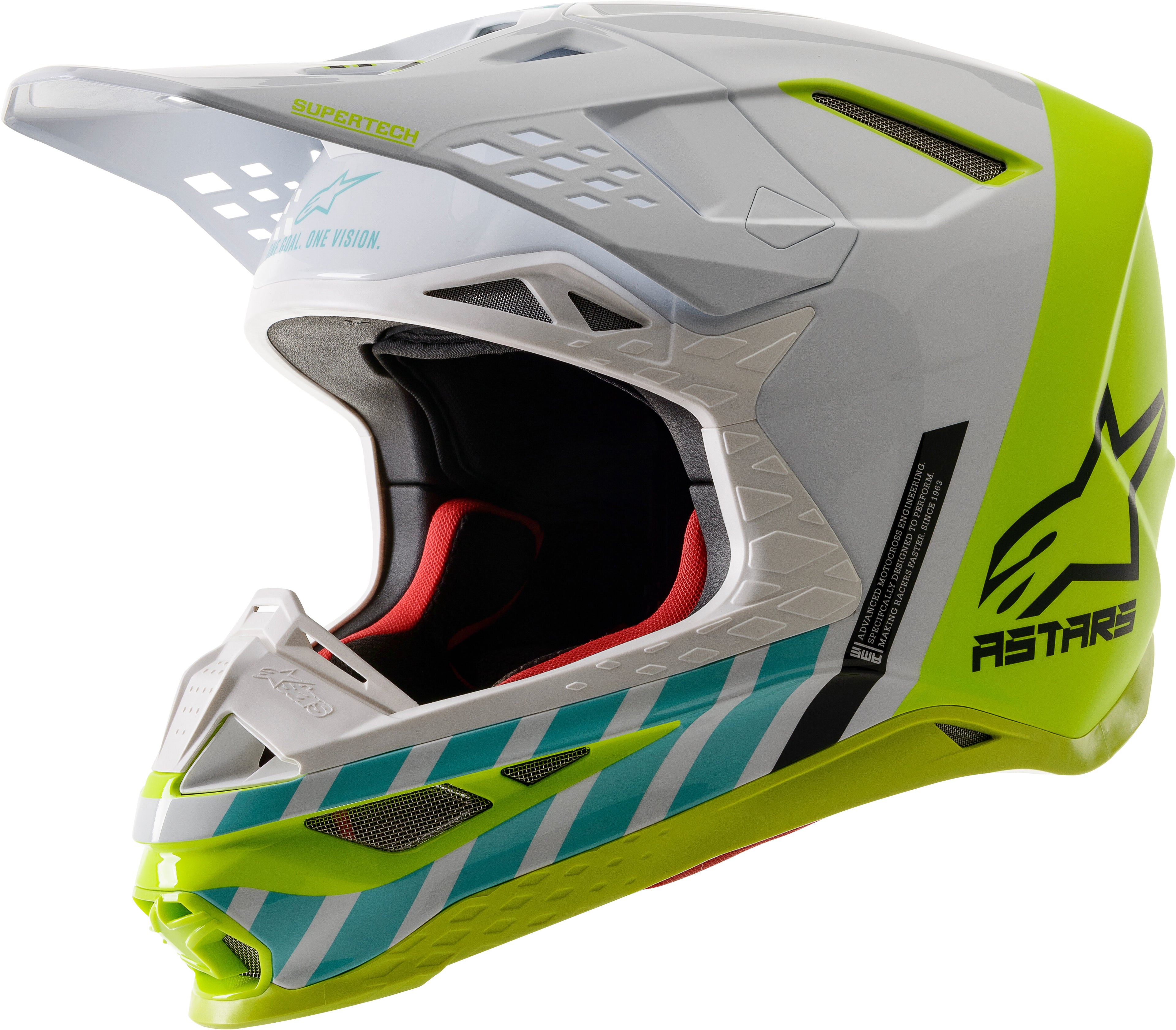 SM8 ANAHEIM 2020 LE HELMET MD WHT/YLLW FLUO/TURQ MG MD