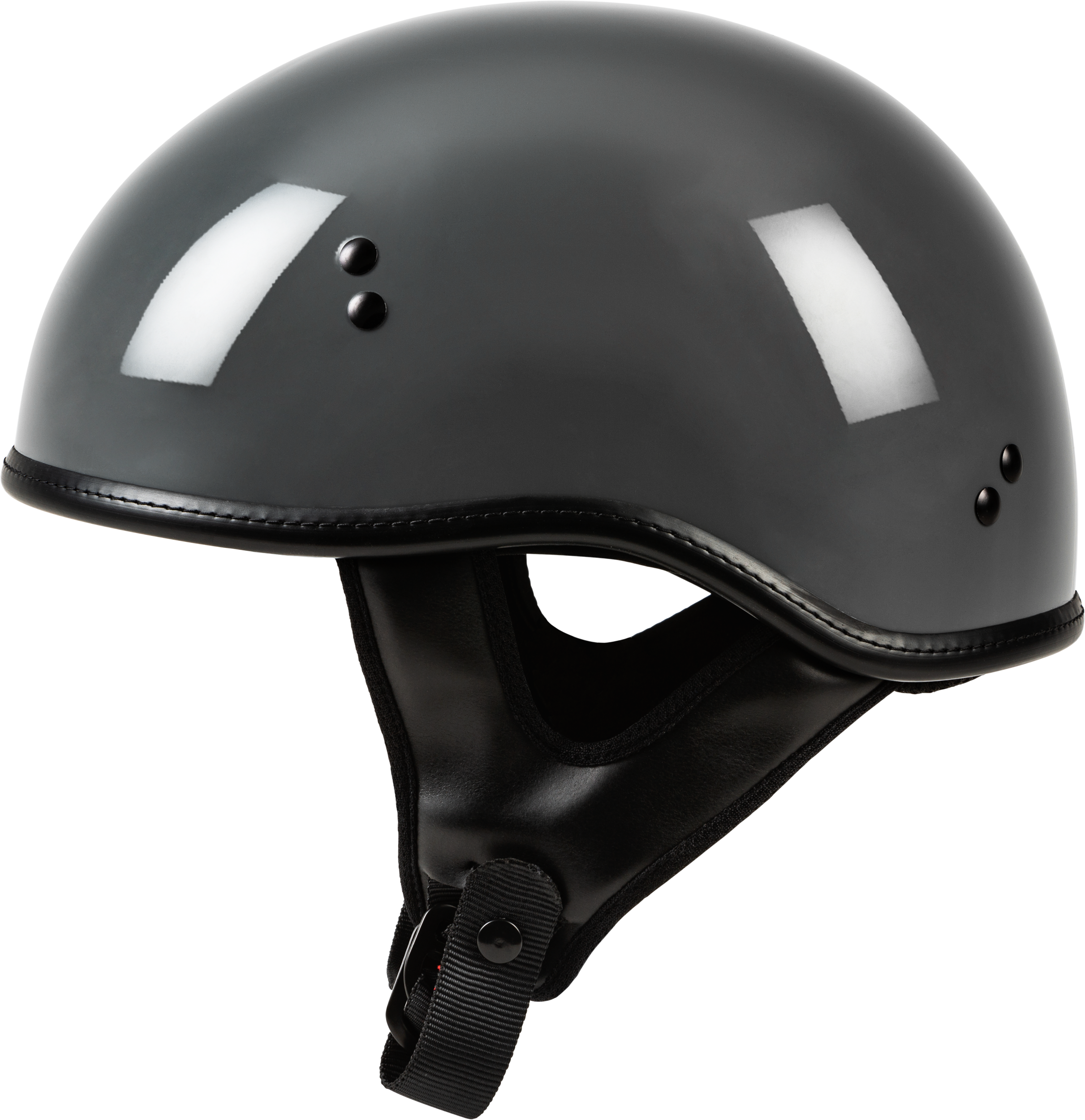 .357 SOLID HALF HELMET GREY XS