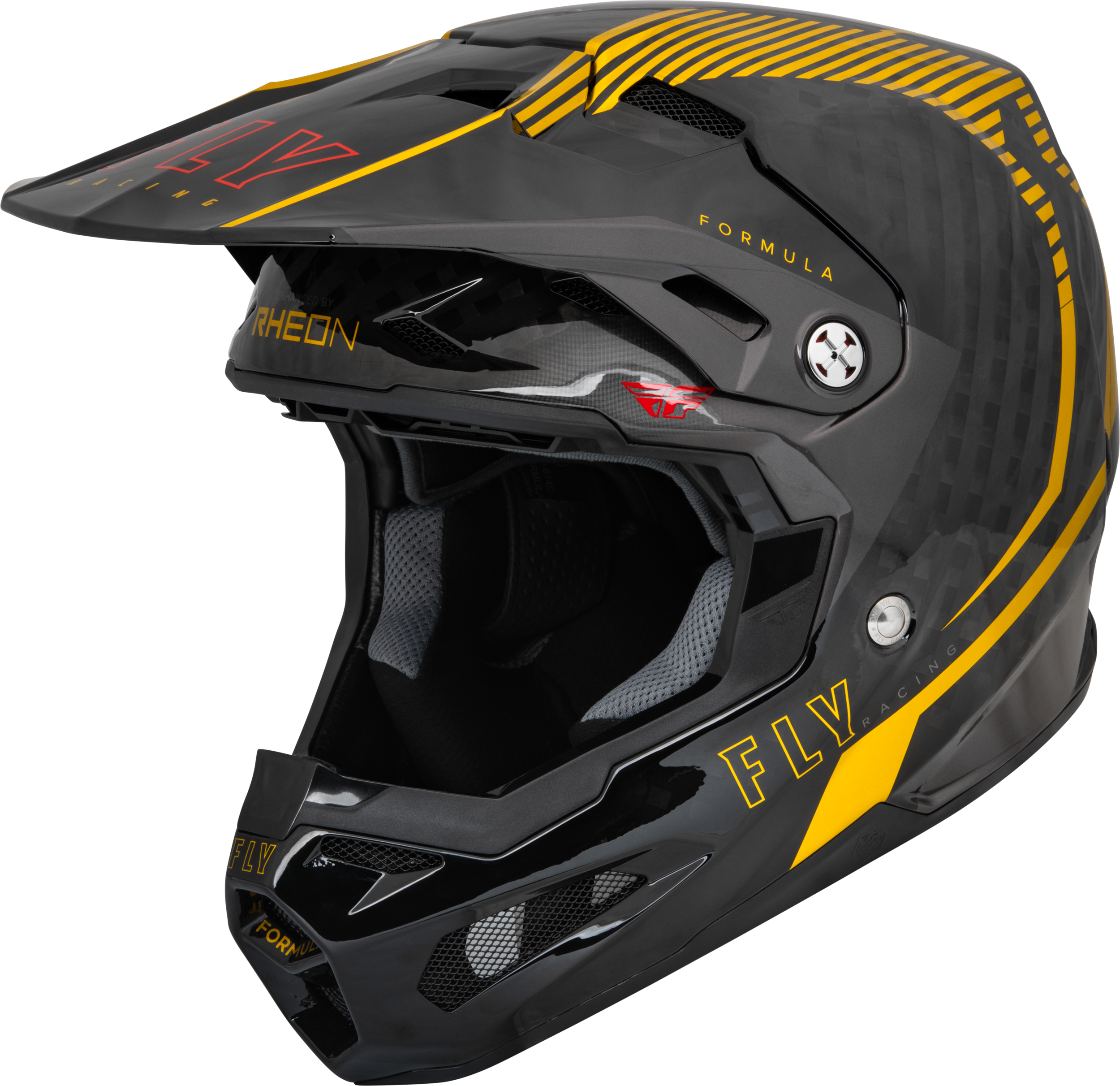 FORMULA CARBON TRACER HELMET GOLD/BLACK 2X