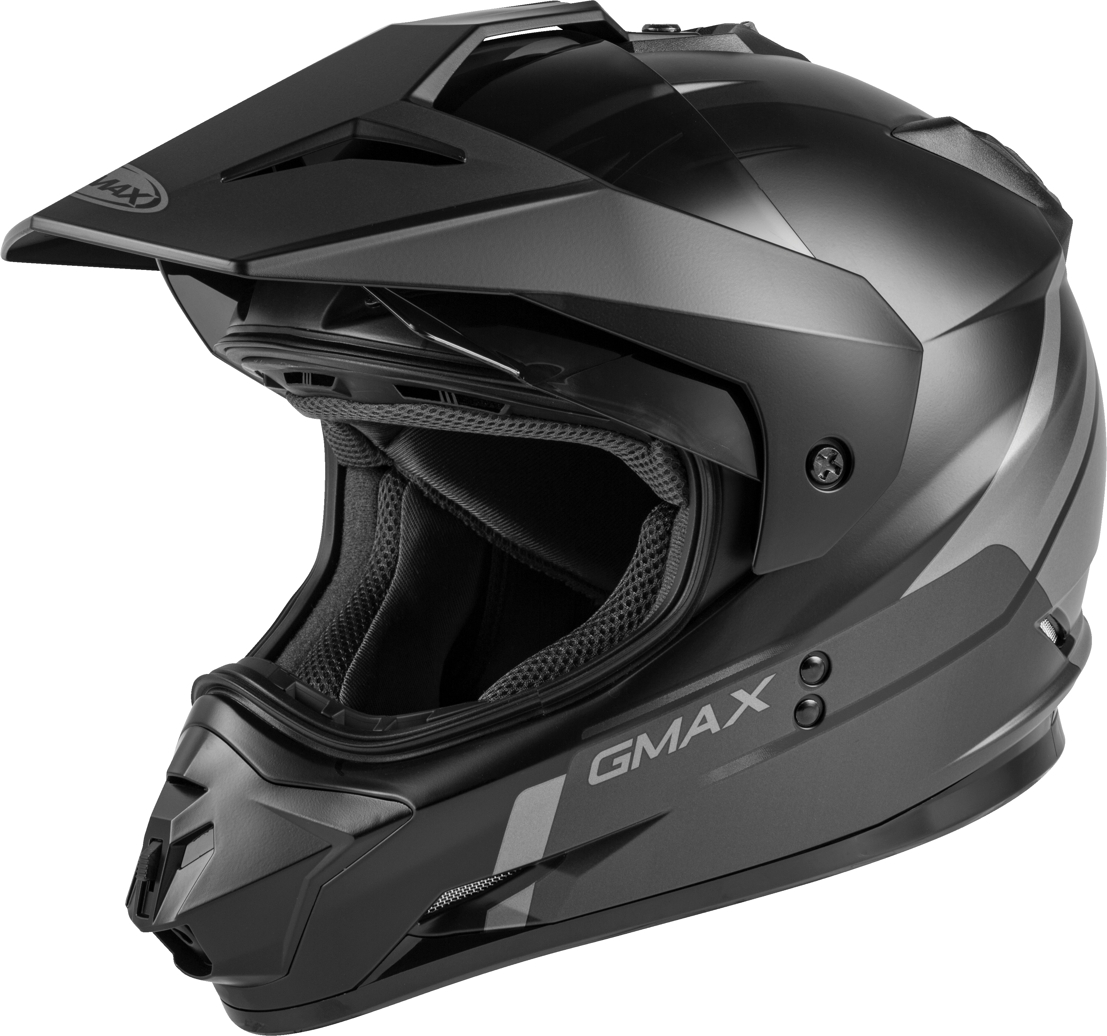 GM-11 DUAL-SPORT SCUD HELMET MATTE BLACK/GREY XL