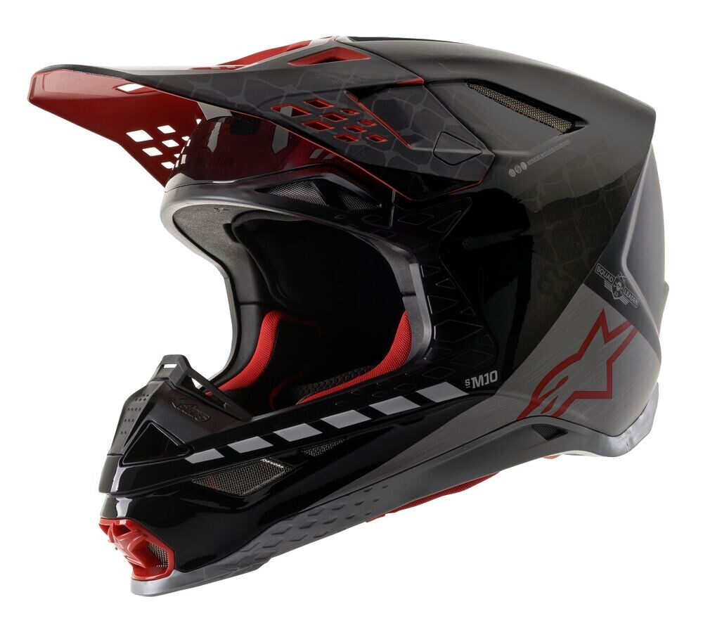 S-M10 SAN DIEGO 2020 LE HELMET BLACK/SILVER/RED MD
