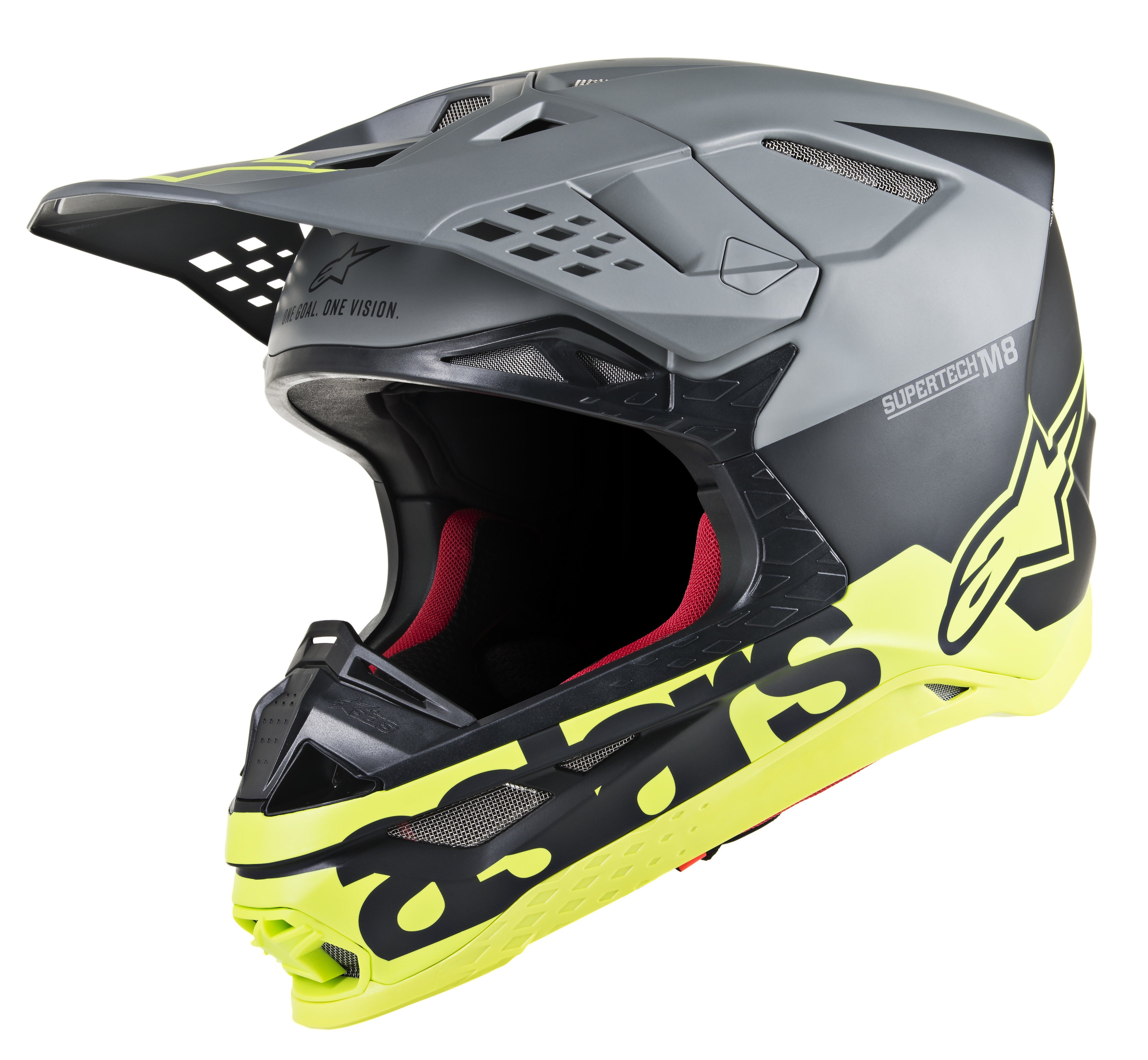 S.TECH S-M8 RADIUM HELMET BLACK/GREY/YELLOW XS