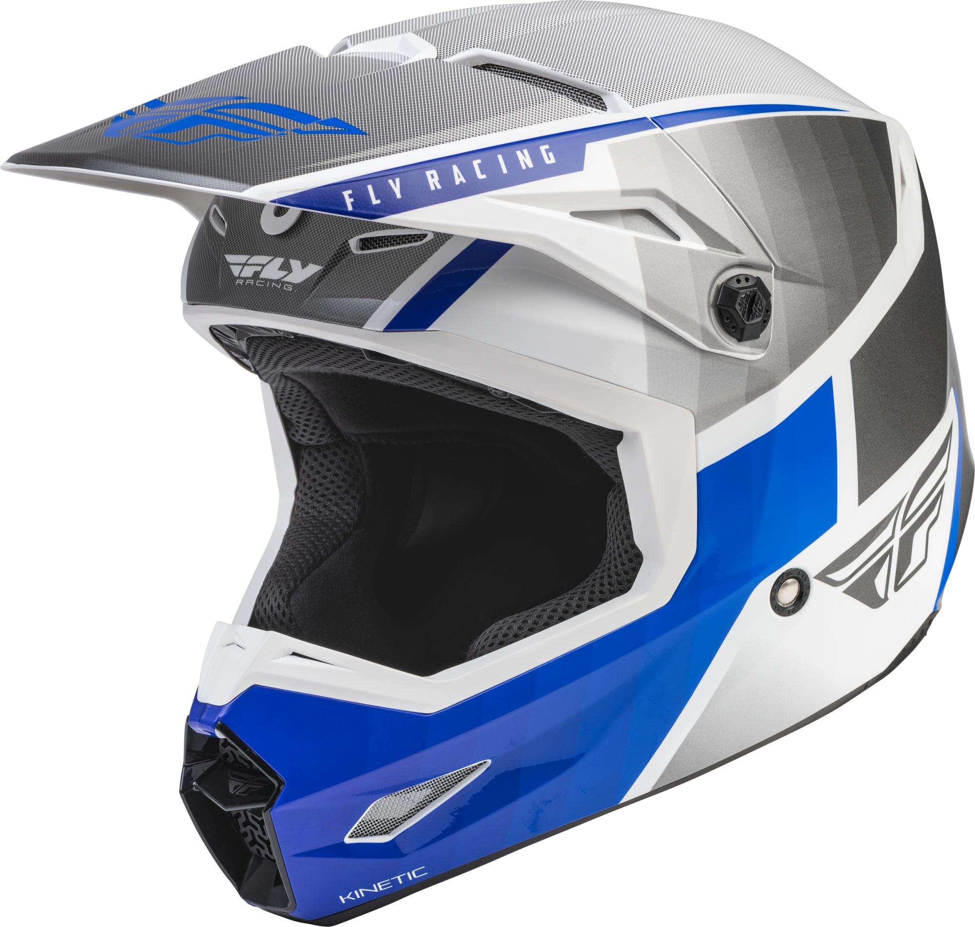 KINETIC DRIFT HELMET BLUE/CHARCOAL/WHITE LG