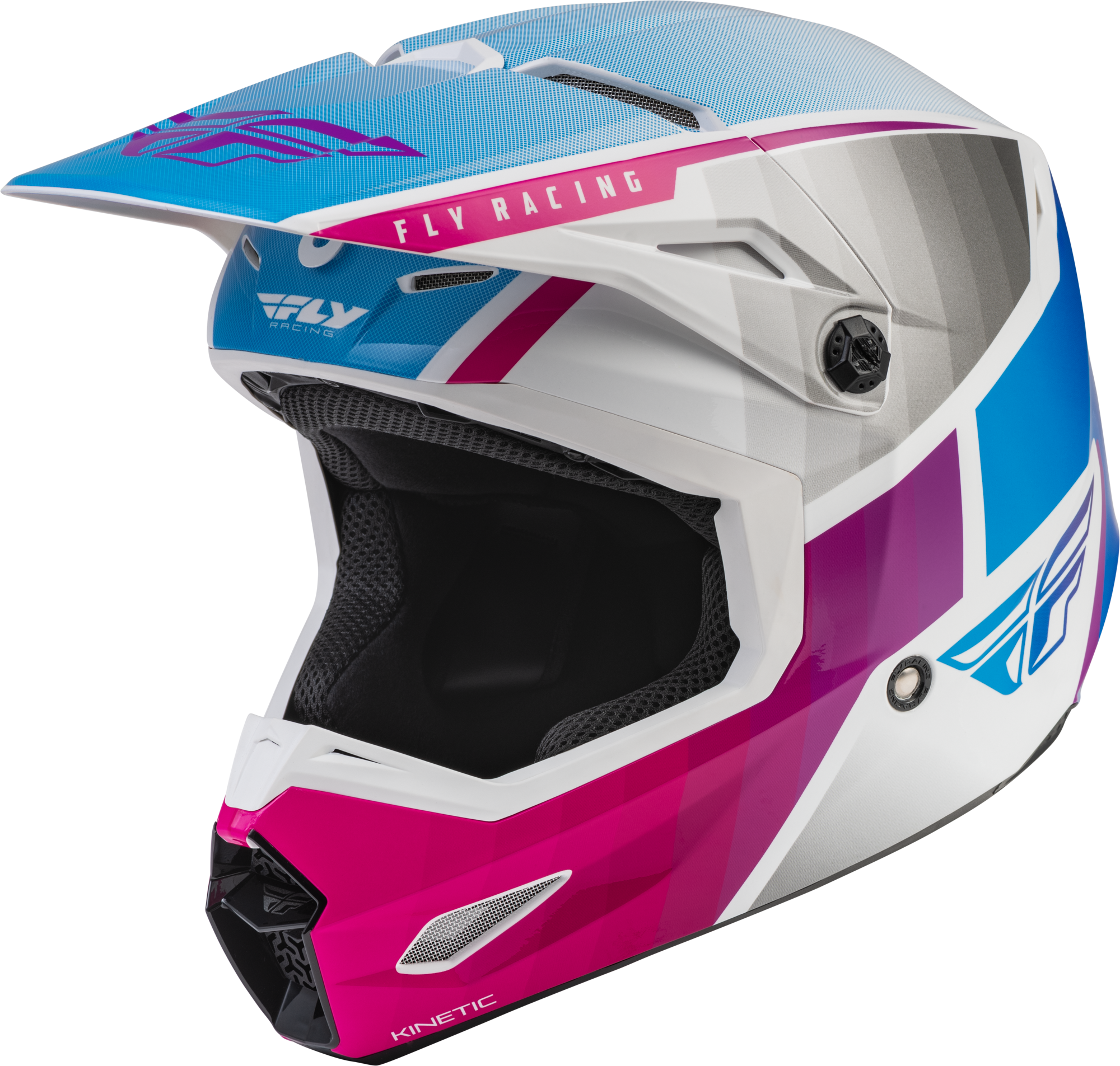 KINETIC DRIFT HELMET PINK/WHITE/BLUE LG