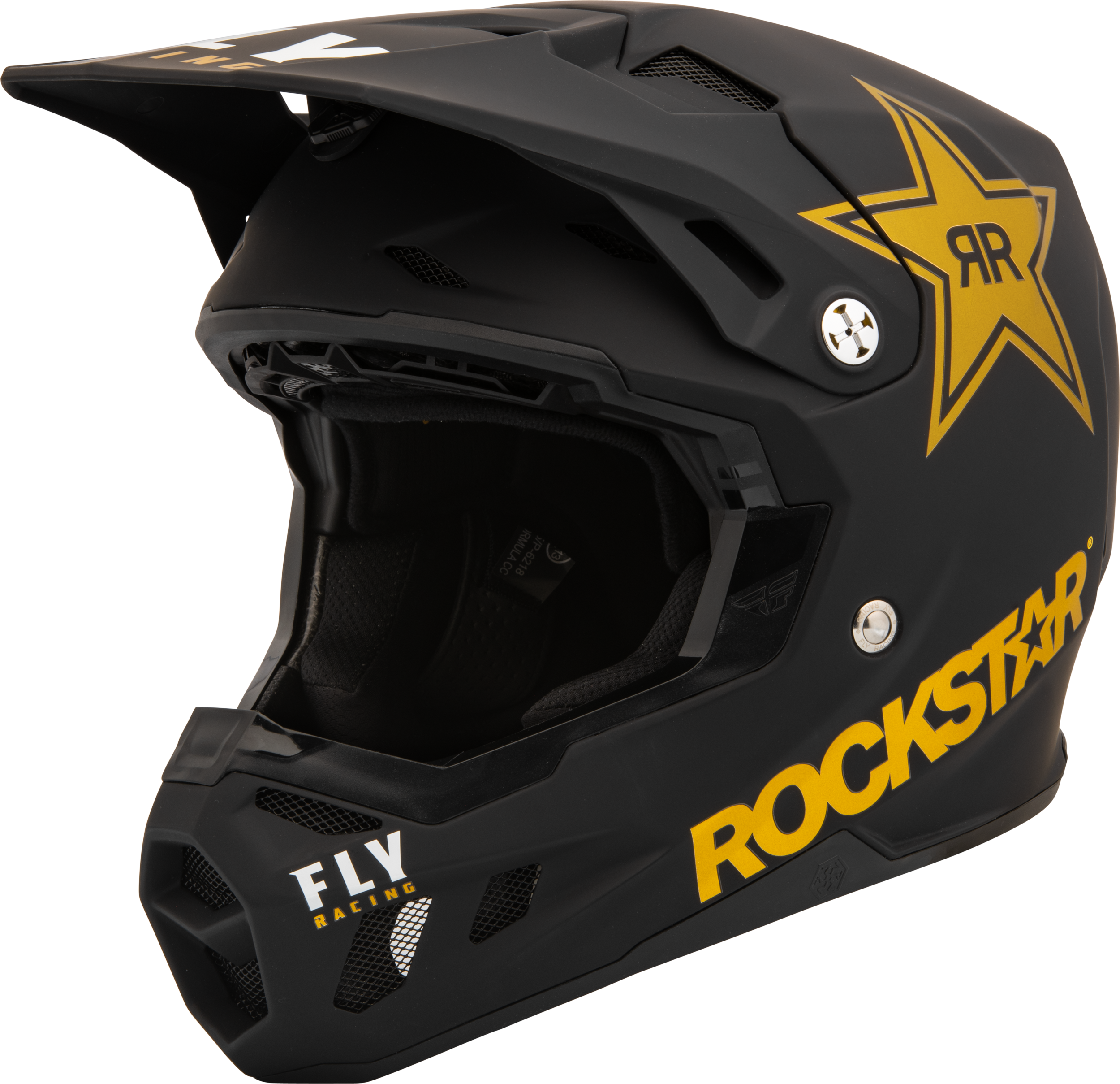 FORMULA CC ROCKSTAR HELMET MATTE BLACK/GOLD SM