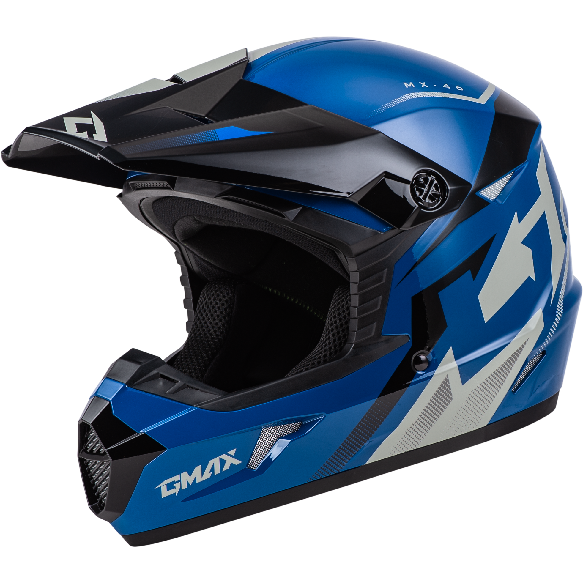 MX-46 COMPOUND HELMET BLUE/BLACK/GREY XS