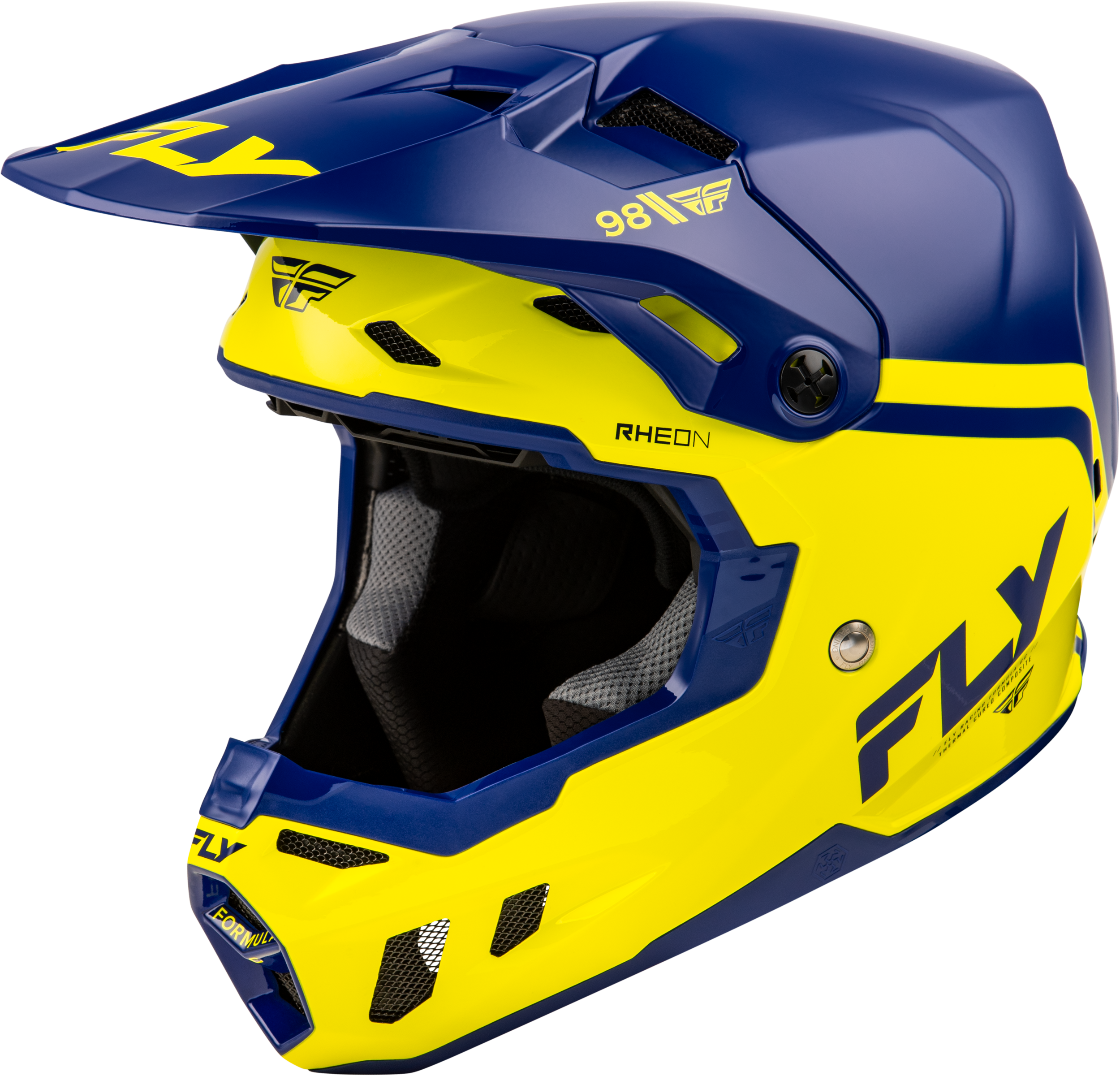 YOUTH FORMULA CC OBJECTIVE HELMET NAVY/YELLOW YL