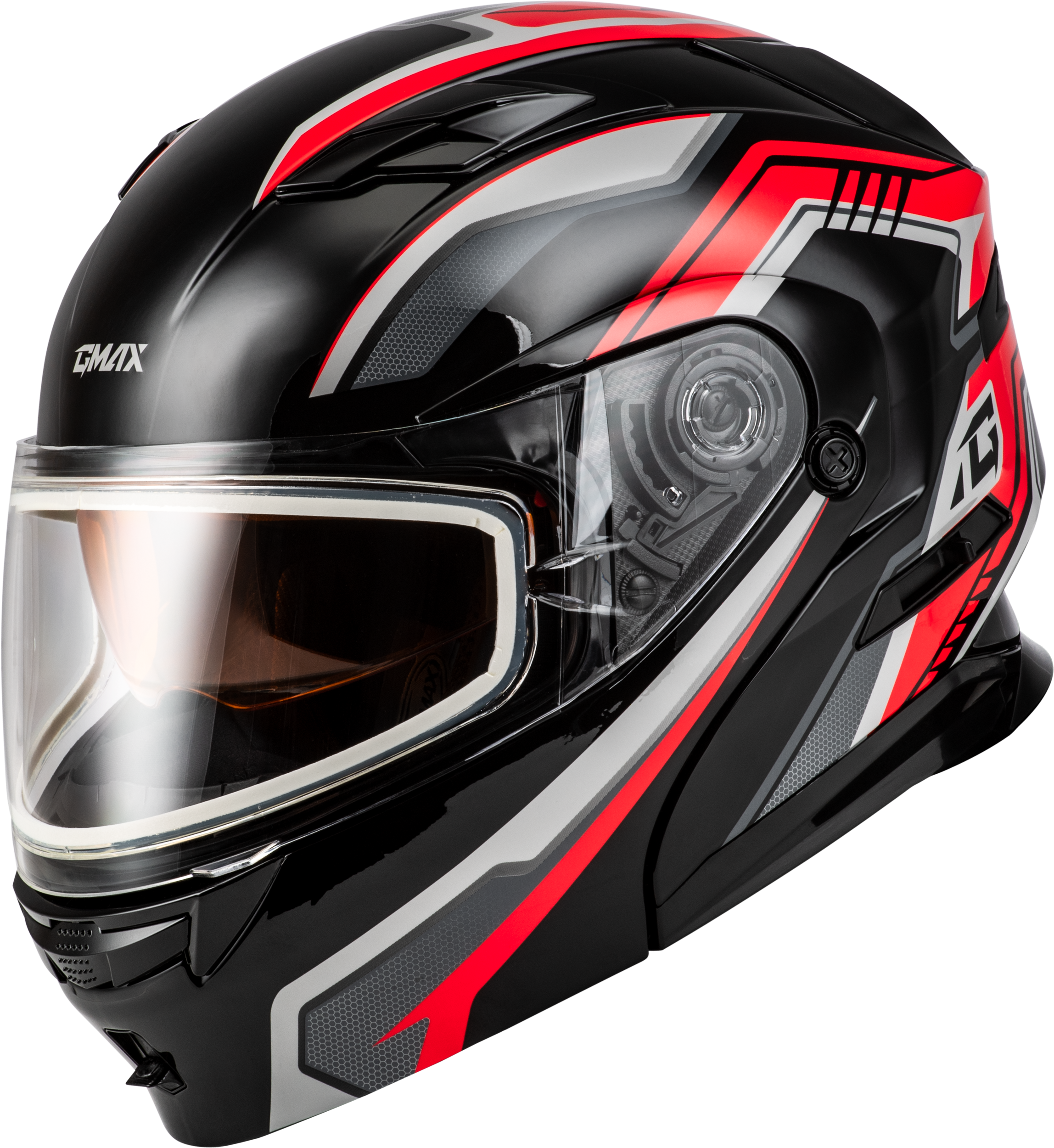 MD-01S TRANSISTOR SNOW HELMET BLACK/RED XL