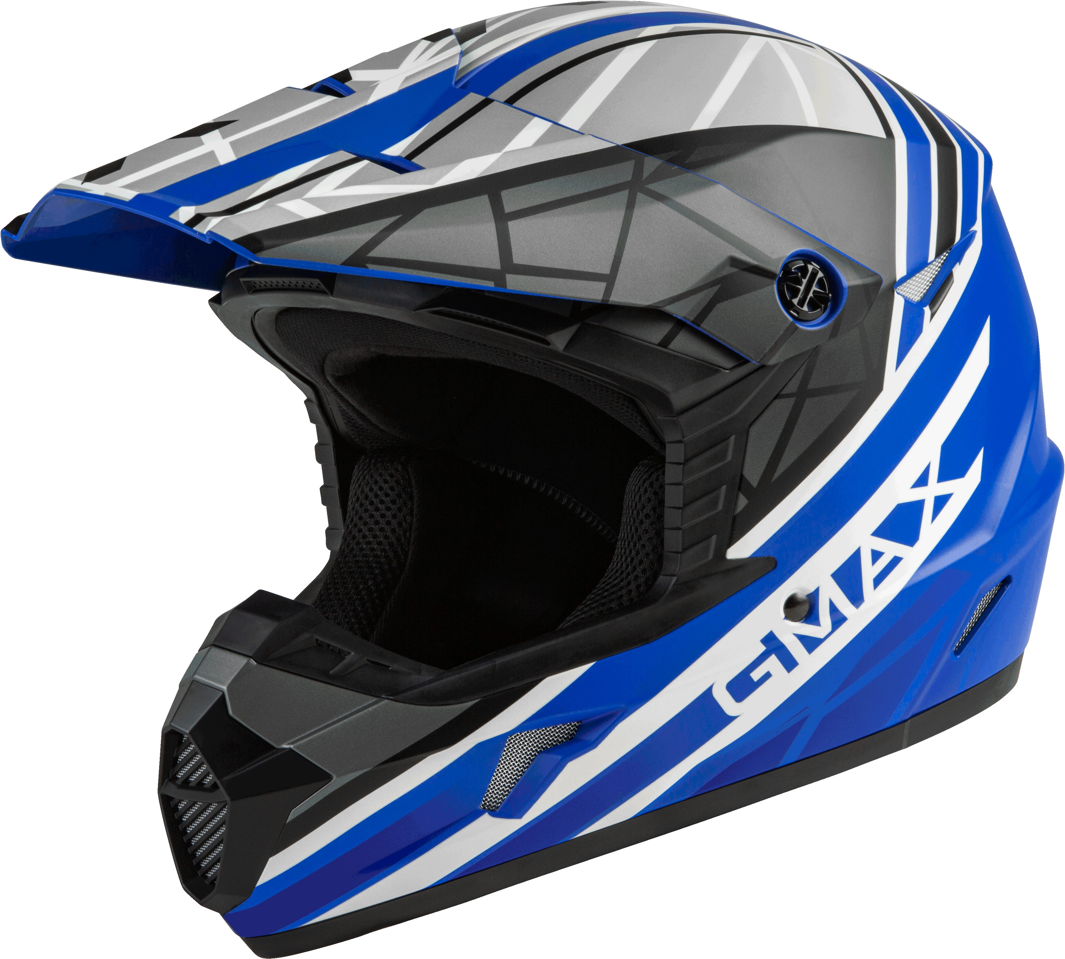 MX-46 OFF-ROAD MEGA HELMET MATTE BLUE/BLACK/WHITE XL