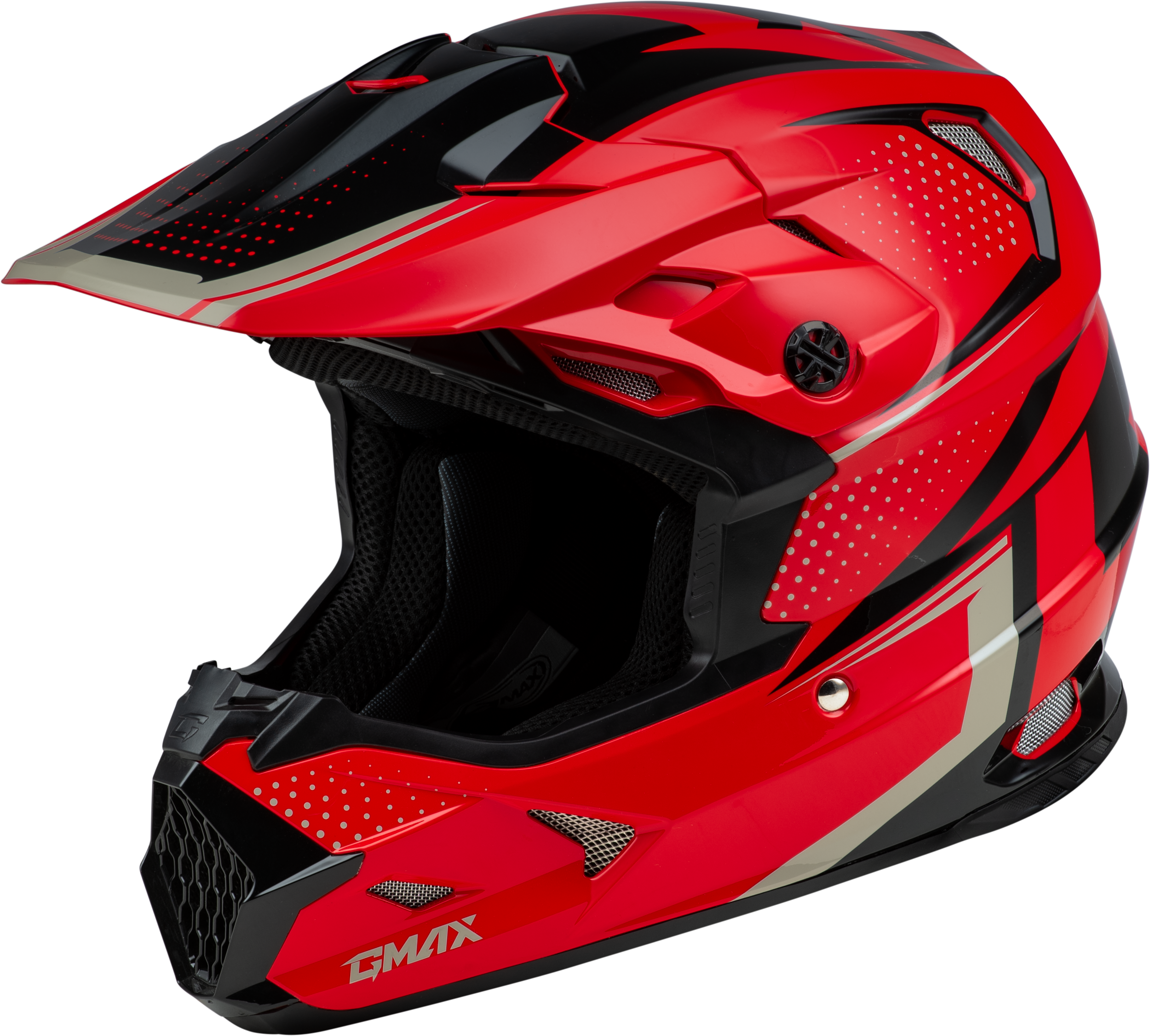 MX-96 502 HELMET RED/BLACK SM