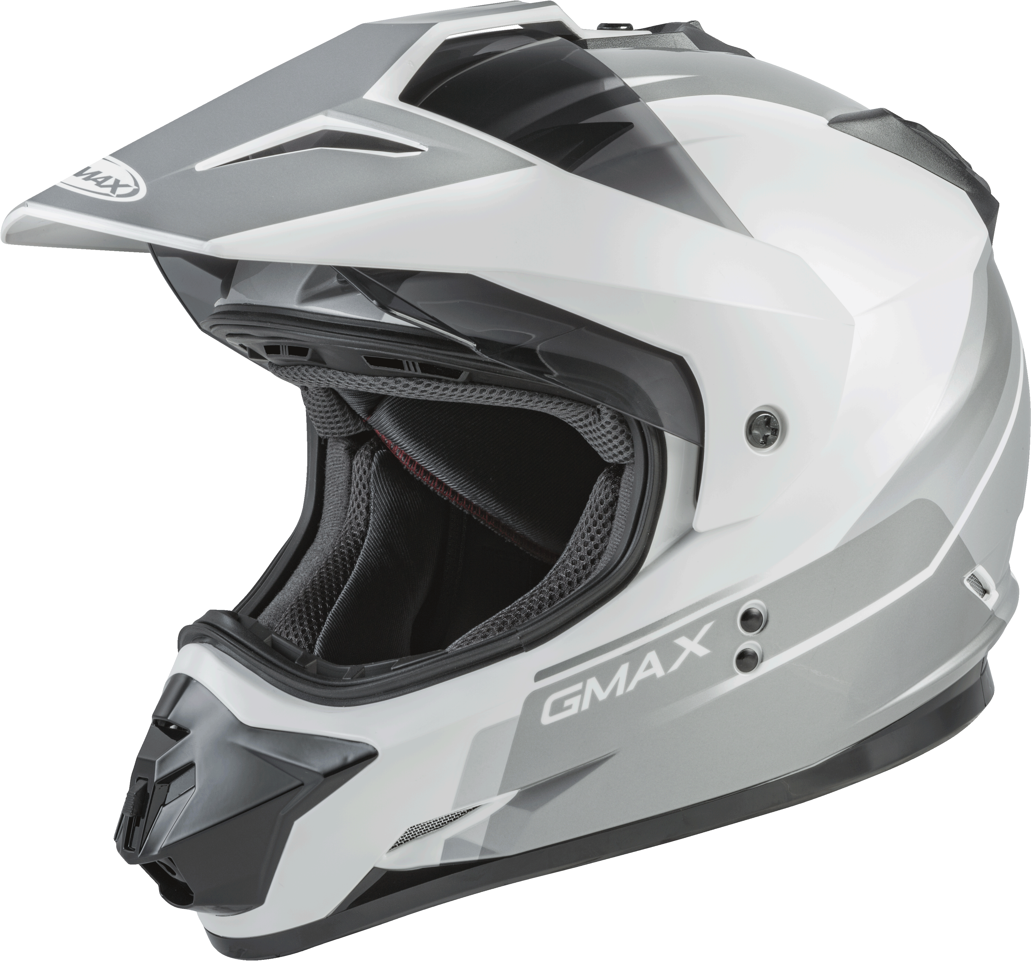 GM-11 DUAL-SPORT SCUD HELMET WHITE/GREY XL
