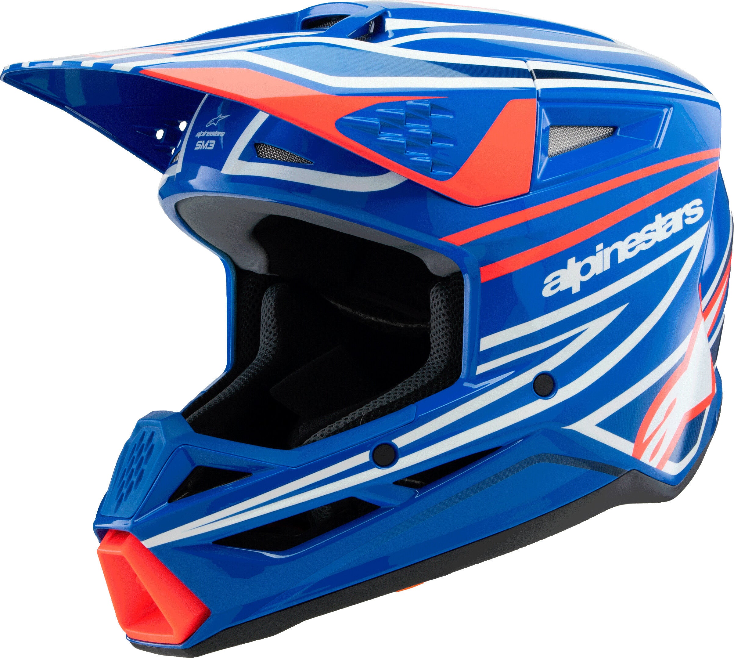 SM3 YOUTH WURX HELMET BLUE/RED/WHT/BLK YS