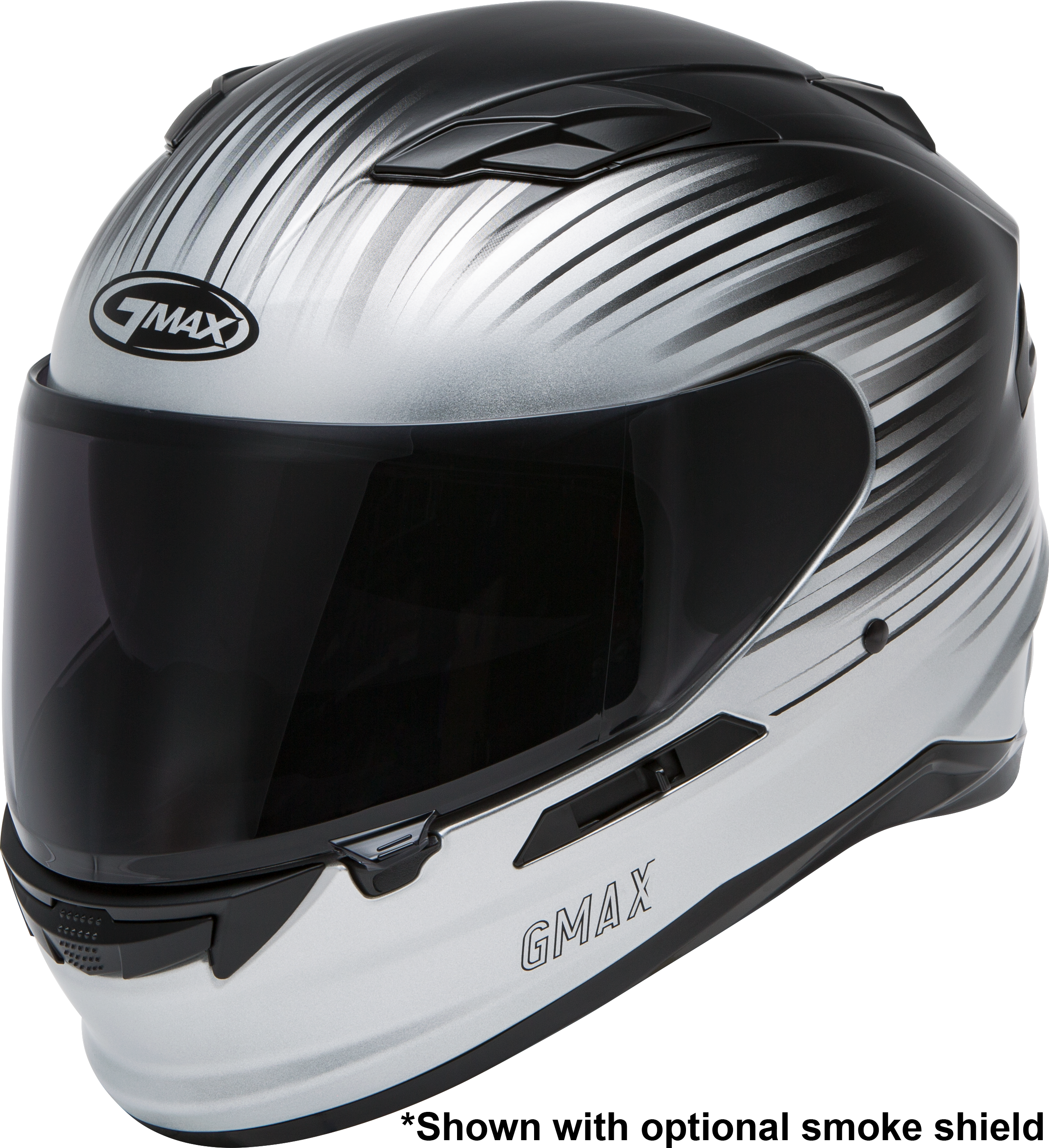 FF-98 FULL-FACE RELIANCE HELMET MATTE SILVER/BLACK 2X