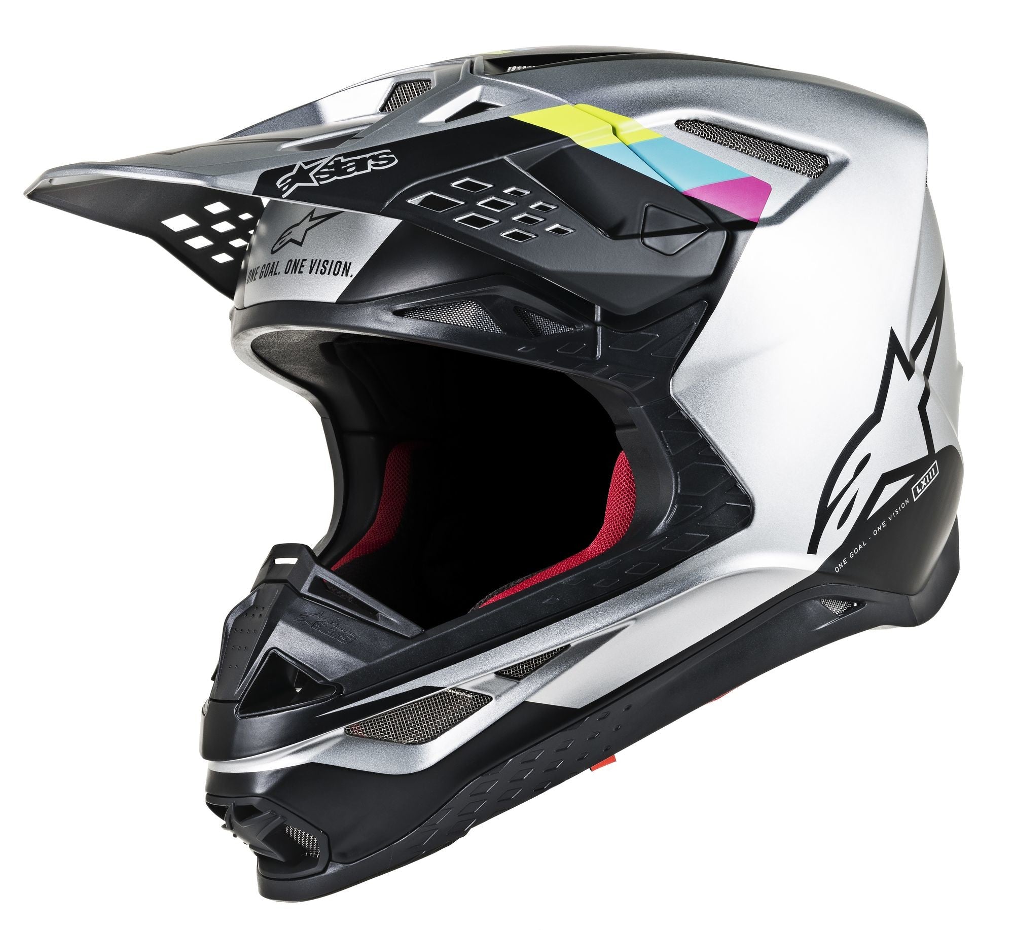 S.TECH S-M8 CONTACT HELMET SILVER/BLACK XL