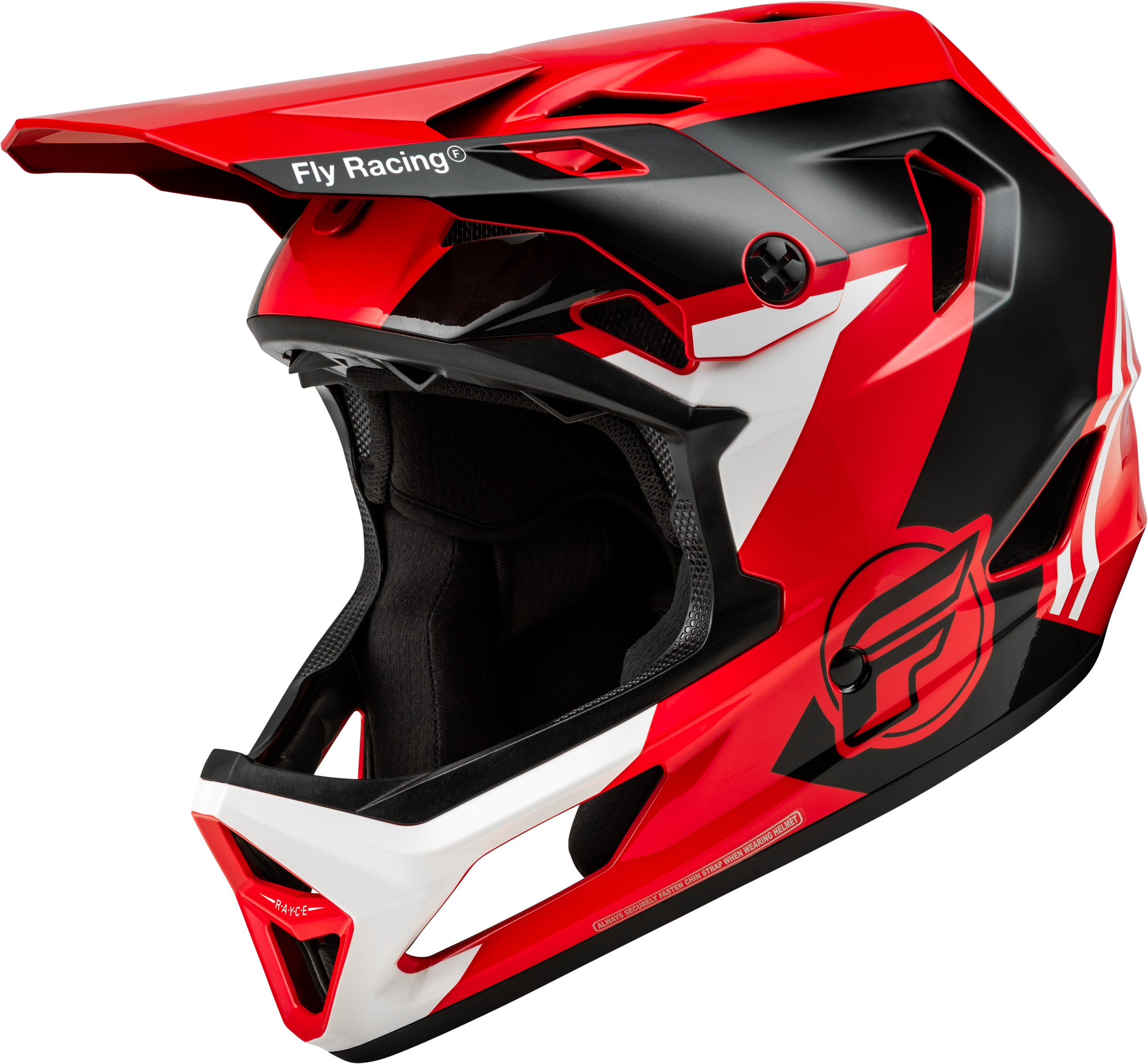 YOUTH RAYCE BICYCLE HELMET RED/BLACK/WHITE YM