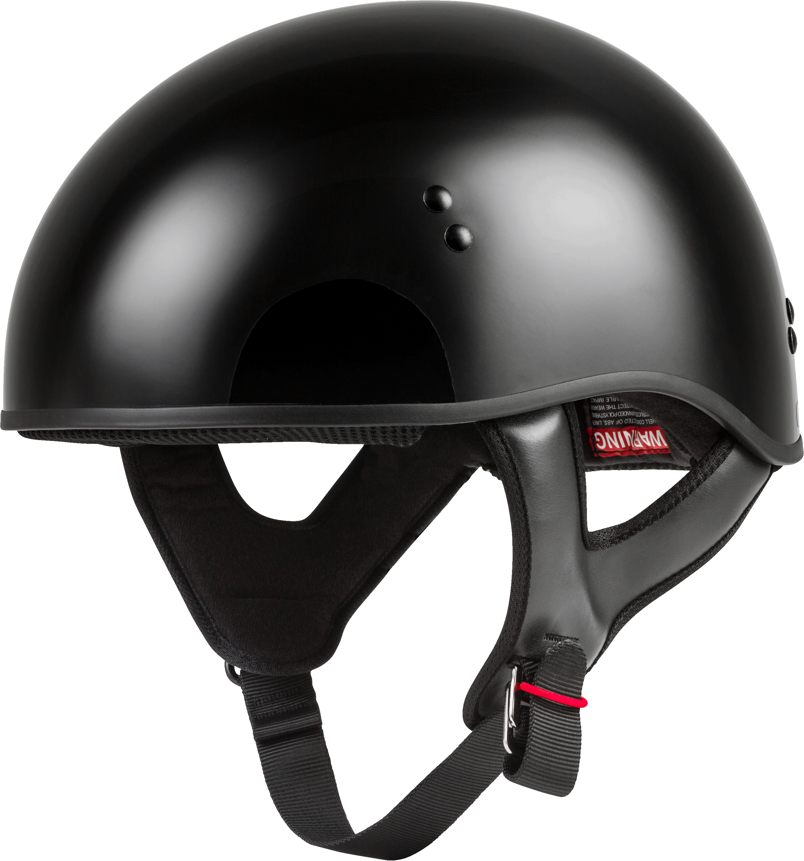 HH-45 HALF HELMET NAKED BLACK MD