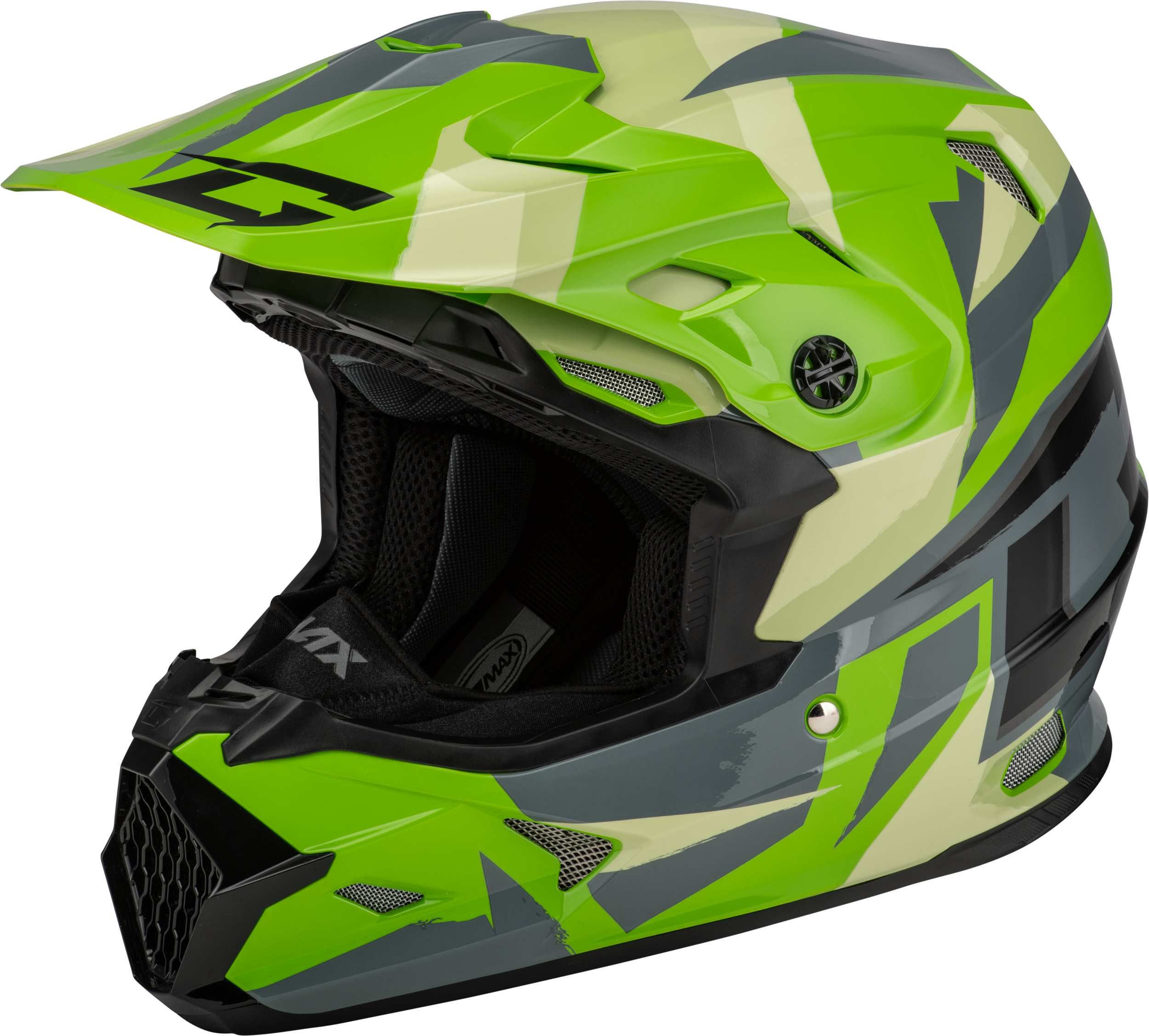 MX-96S SPLINTER HELMET GREEN/GREY/BLACK XL
