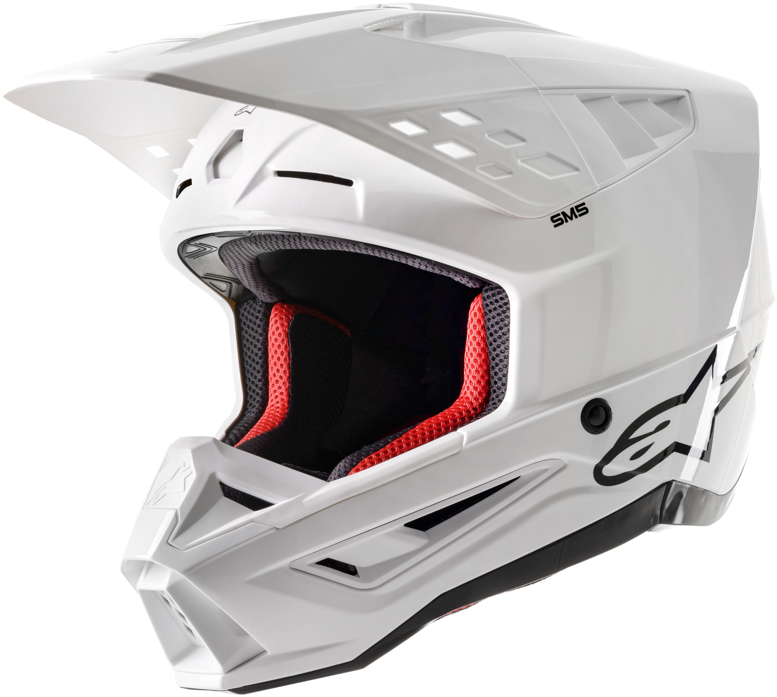 S-M5 SOLID HELMET WHITE GLOSSY SM