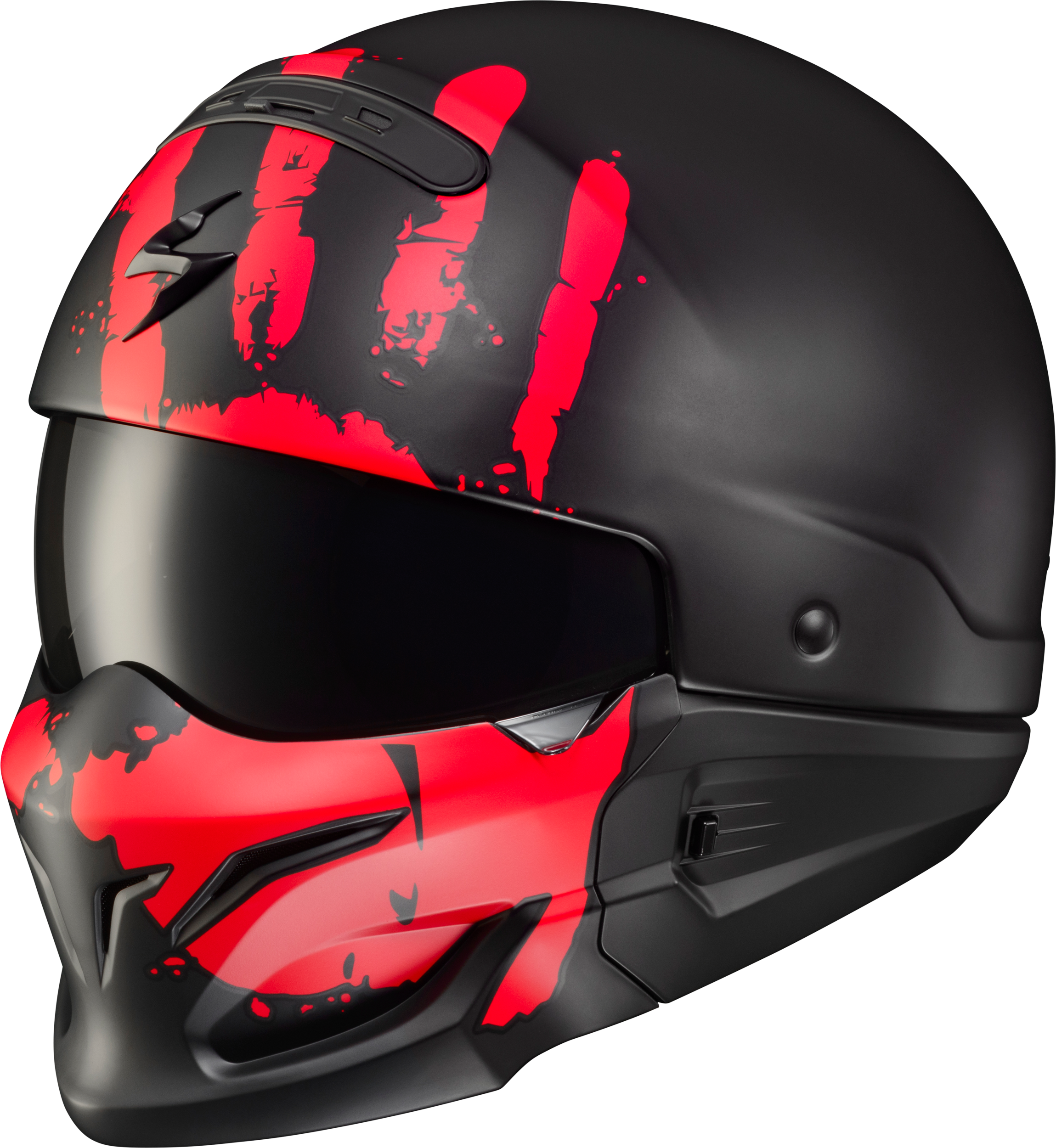 COVERT OPEN-FACE HELMET URUK MATTE RED SM