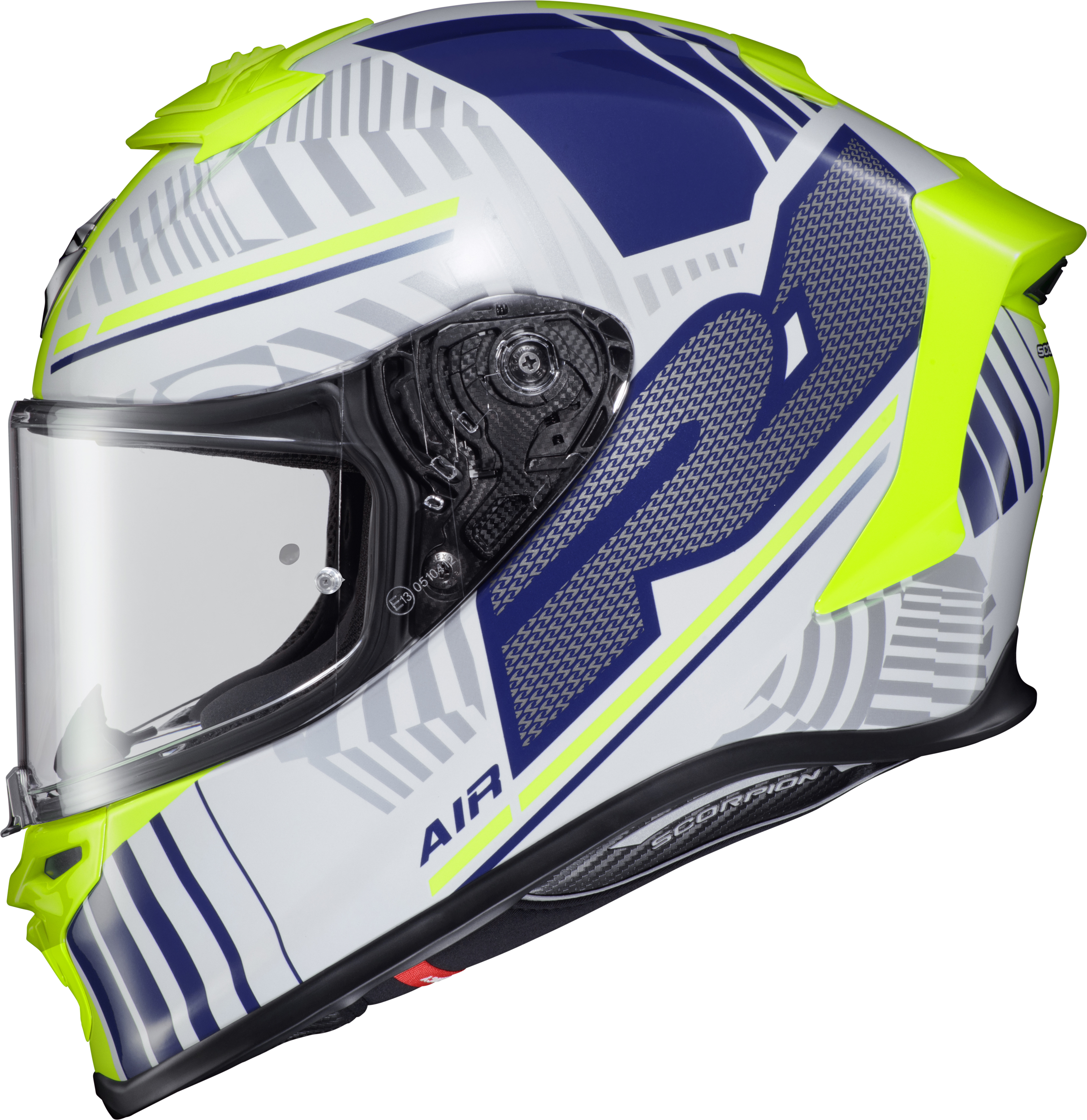 EXO-R1 AIR FULL FACE HELMET JUICE WHITE/BLUE LG
