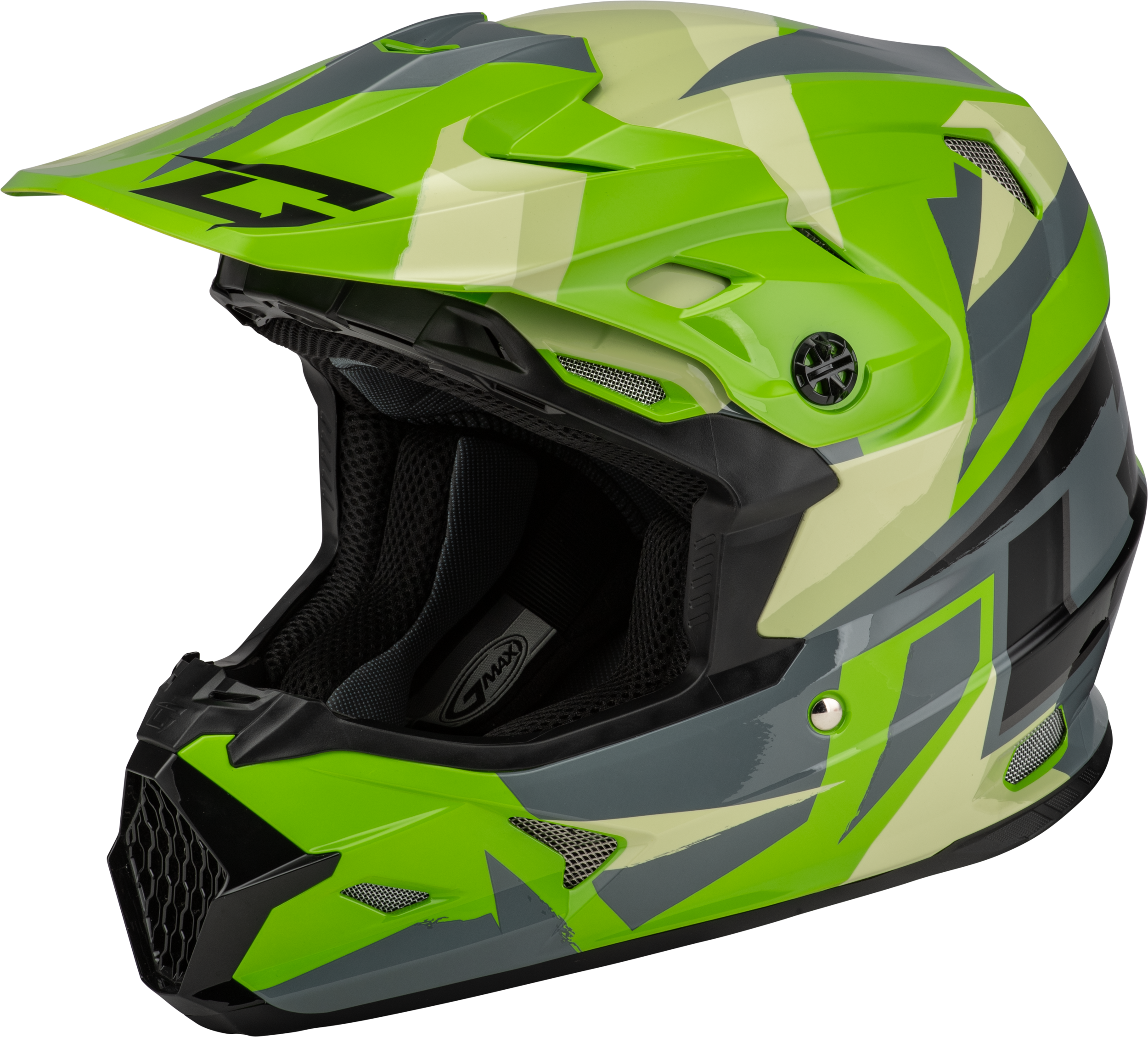 MX-96 SPLINTER HELMET GREEN/GREY/BLACK LG