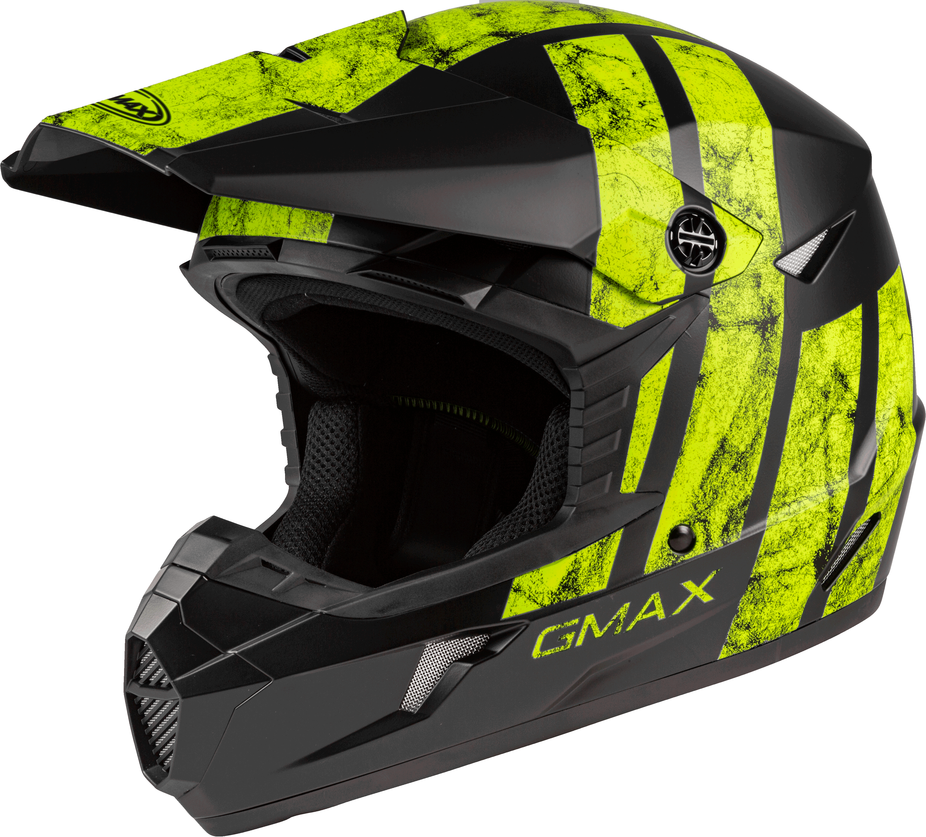 MX-46 OFF-ROAD DOMINANT HELMET MATTE BLACK/HI-VIS LG