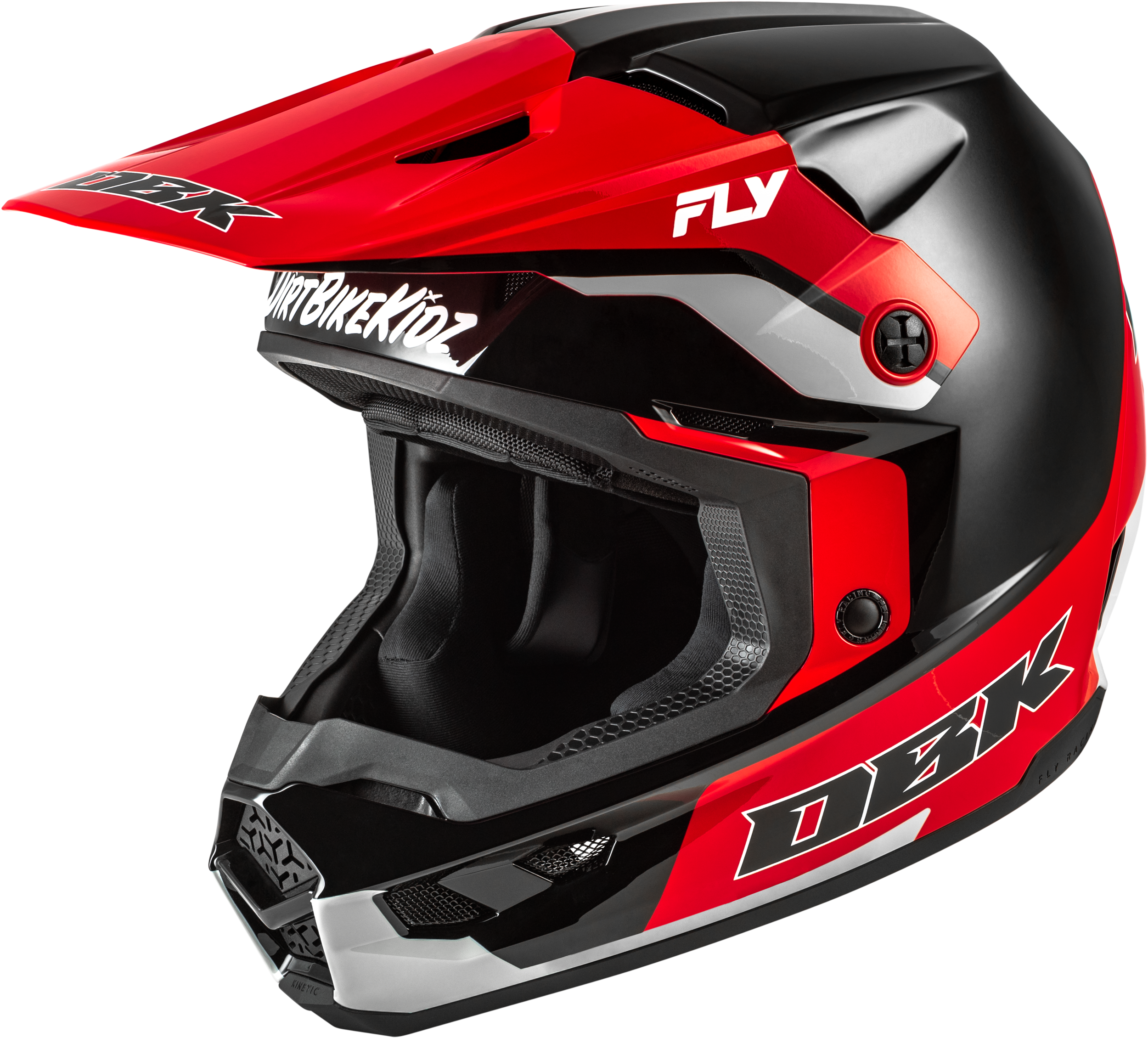 KINETIC DBK HELMET BLACK/RED/GREY XS