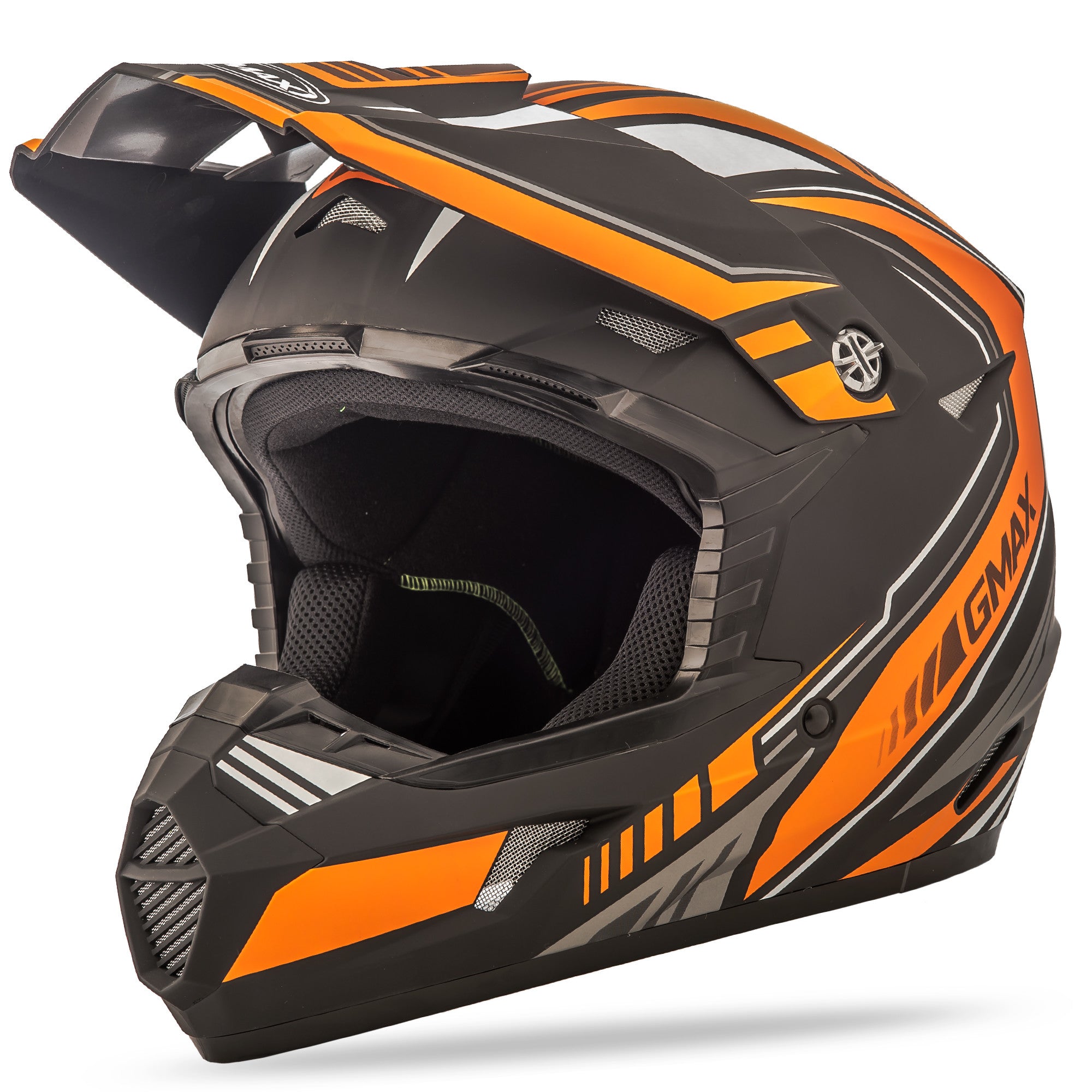 MX-46 OFF-ROAD UNCLE HELMET MATTE BLACK/ORANGE XS