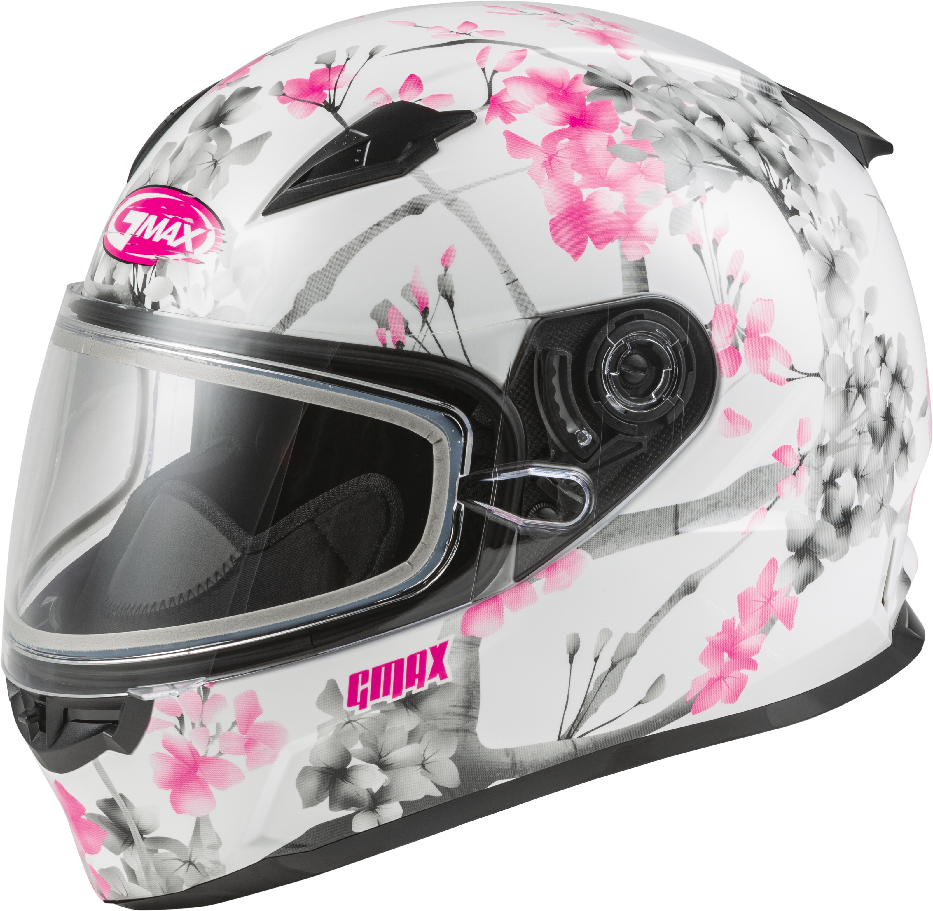 FF-49S FULL-FACE BLOSSOM SNOW HELMET WHITE/PINK/GREY SM