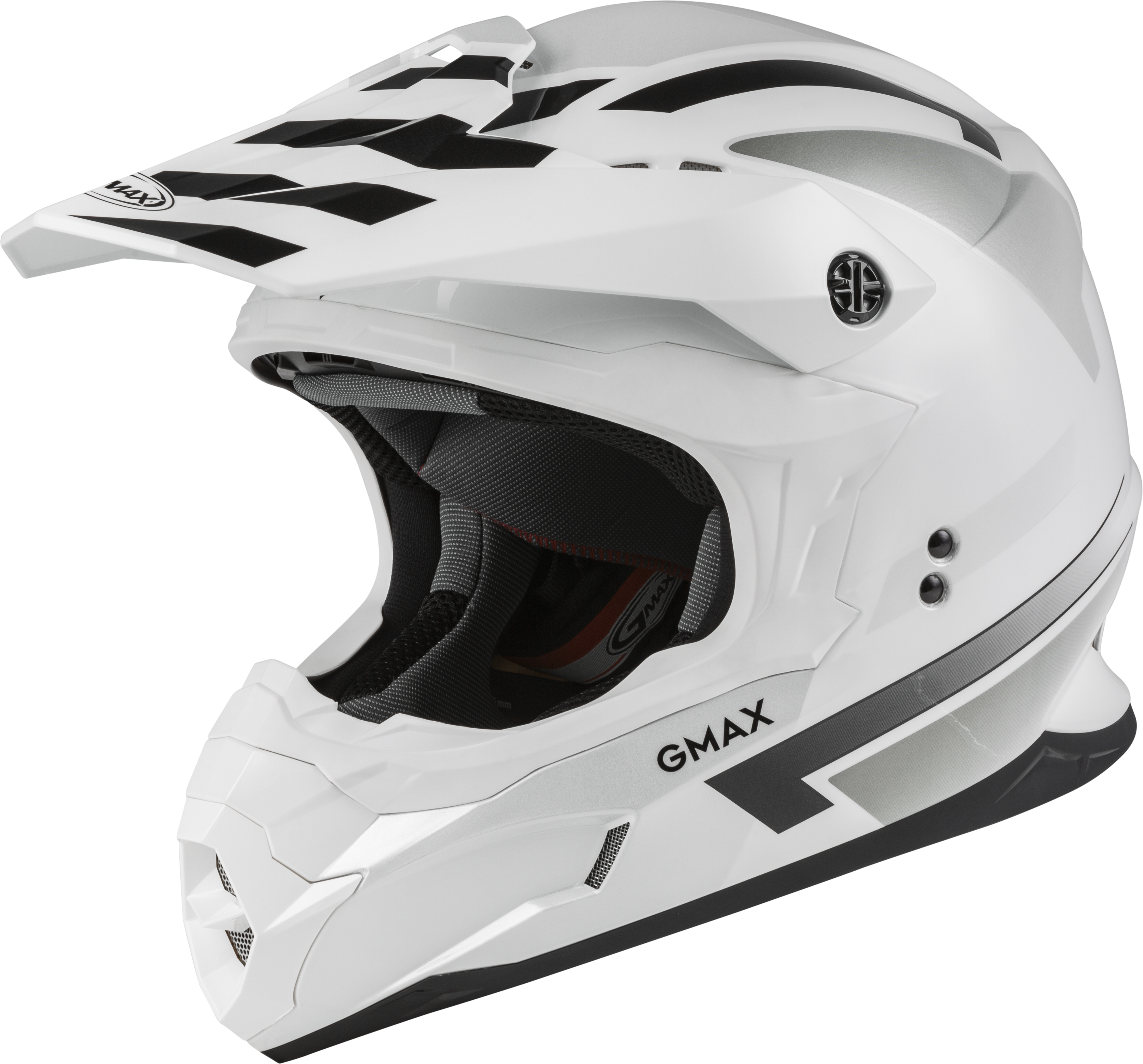 MX-86 OFF-ROAD FAME HELMET WHITE/SILVER/GREY MD