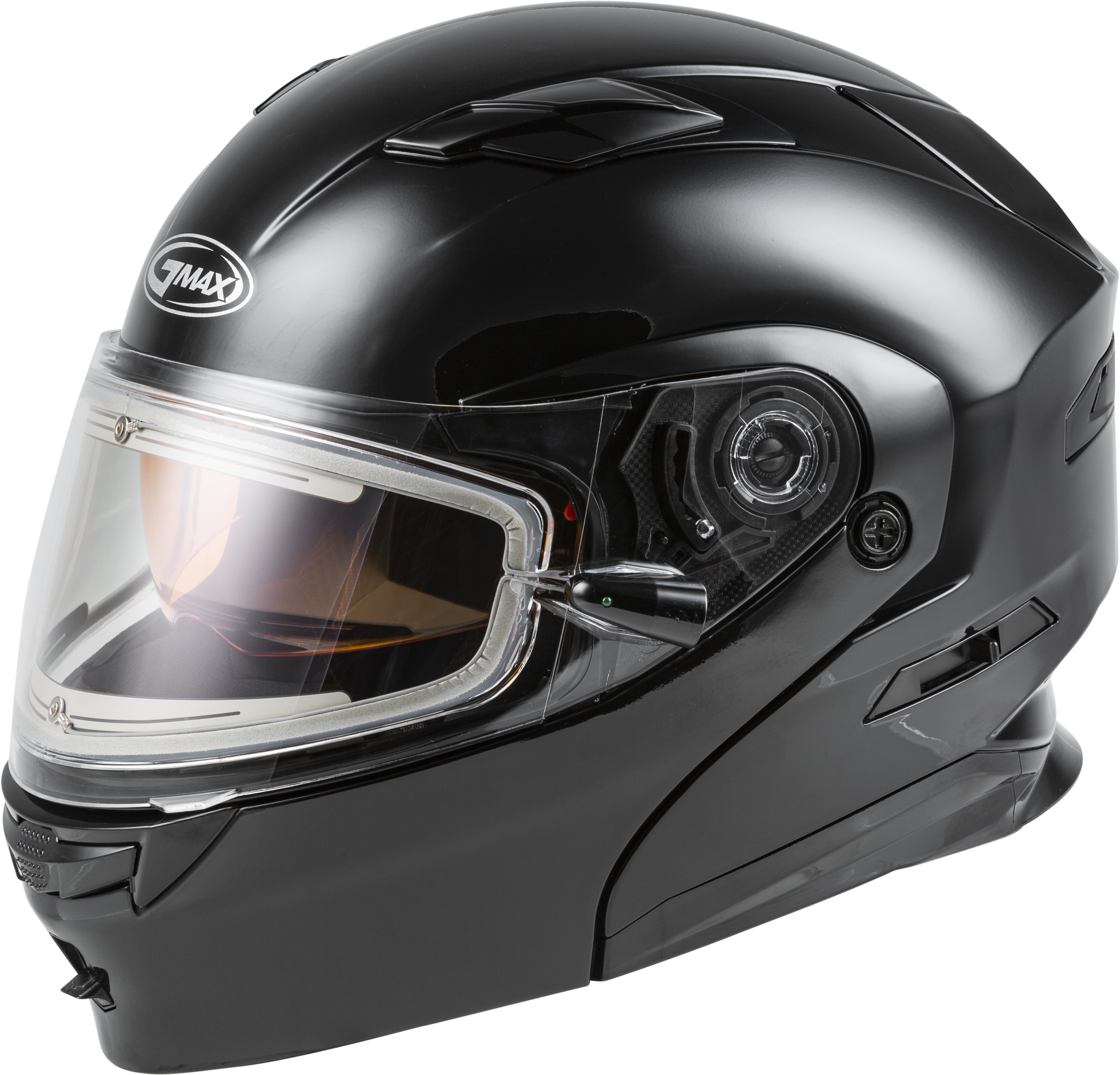MD-01S MODULAR SNOW HELMET W/ELECTRIC SHIELD BLACK MD