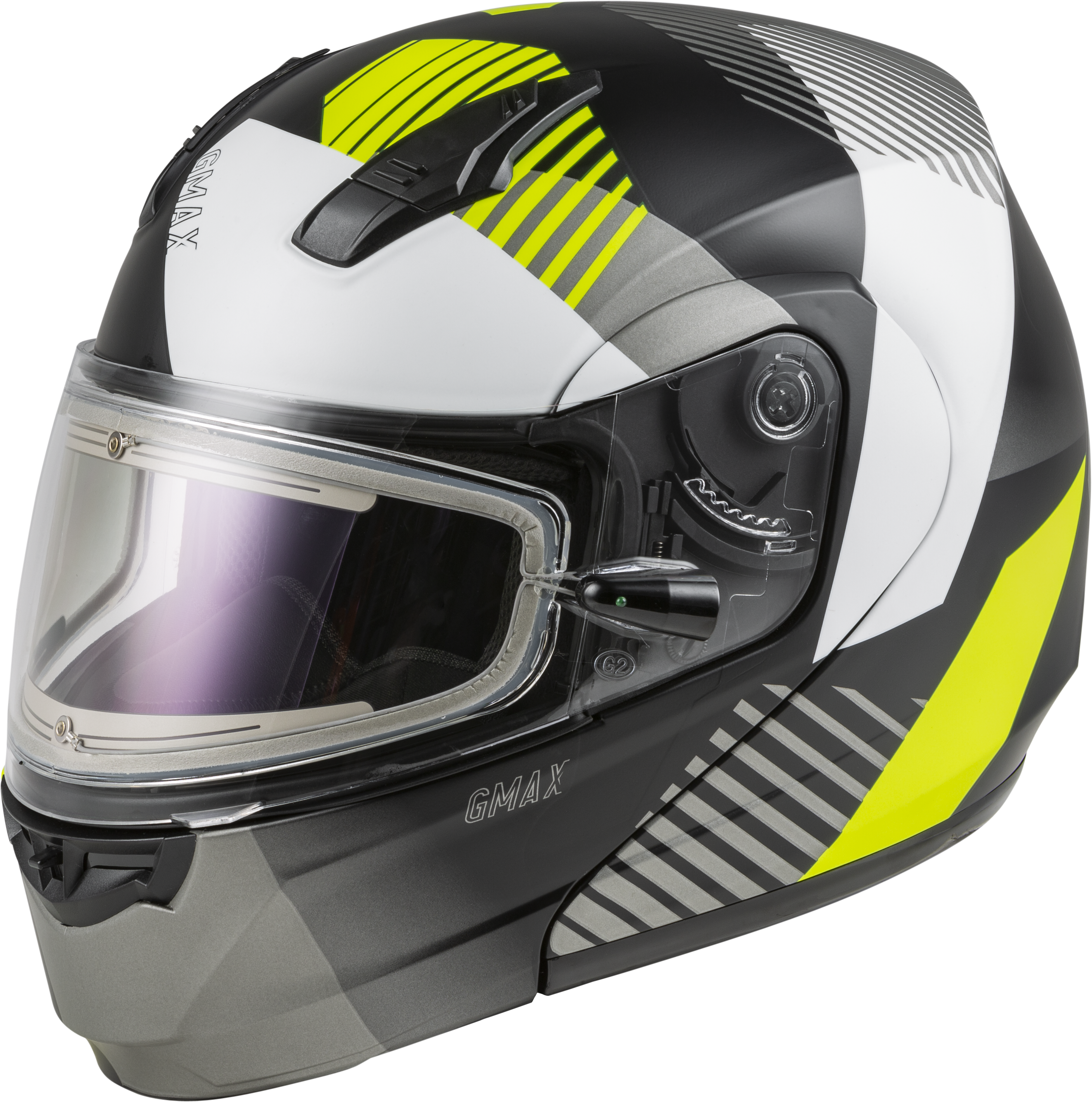 MD-04S MODULAR RESERVE W/ELEC SHIELD MATTE BLK/SIL/HI-VIS LG