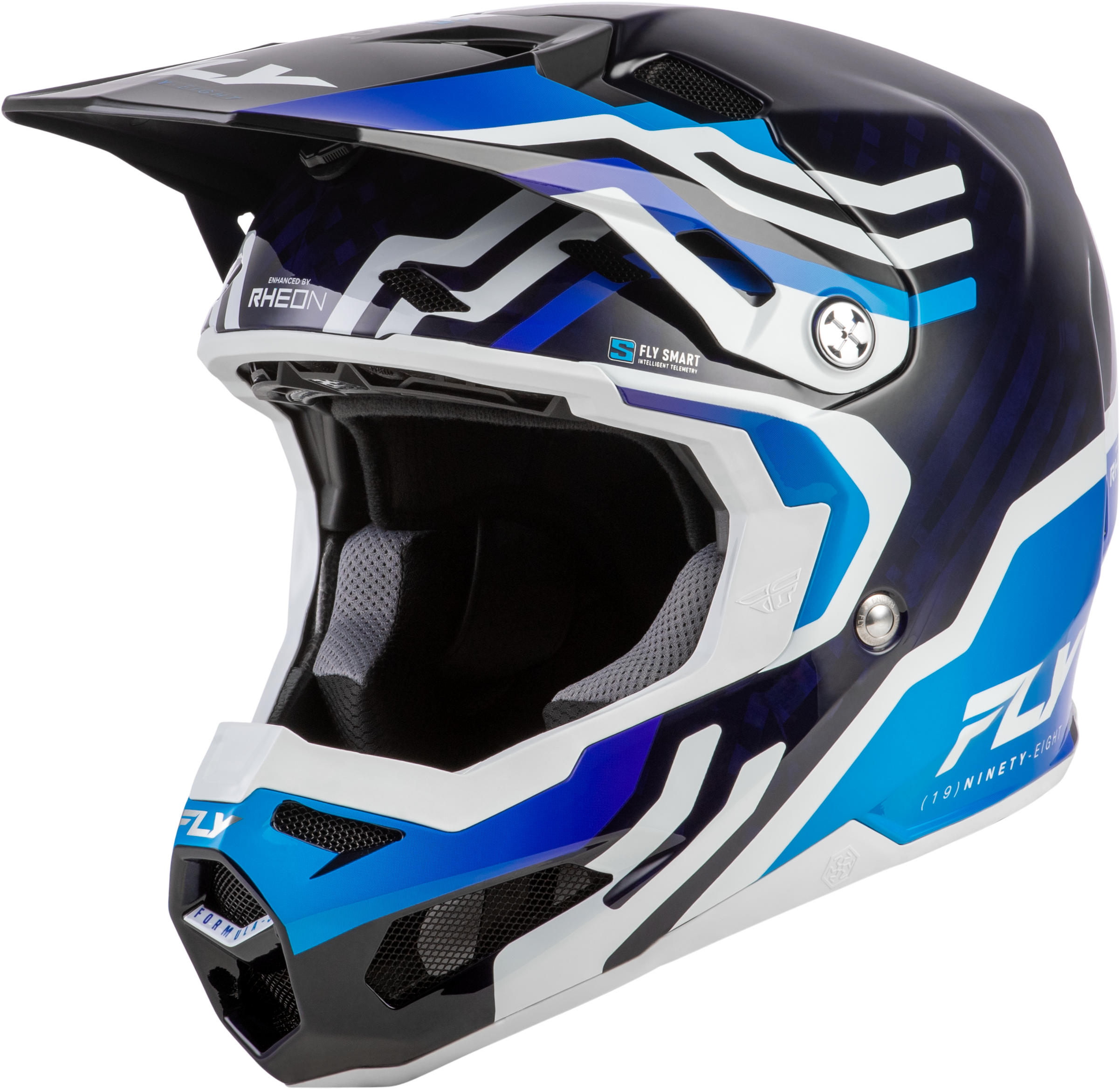 FORMULA S CARBON BYTE HELMET BLUE CARBON/BLUE/WHITE 2X